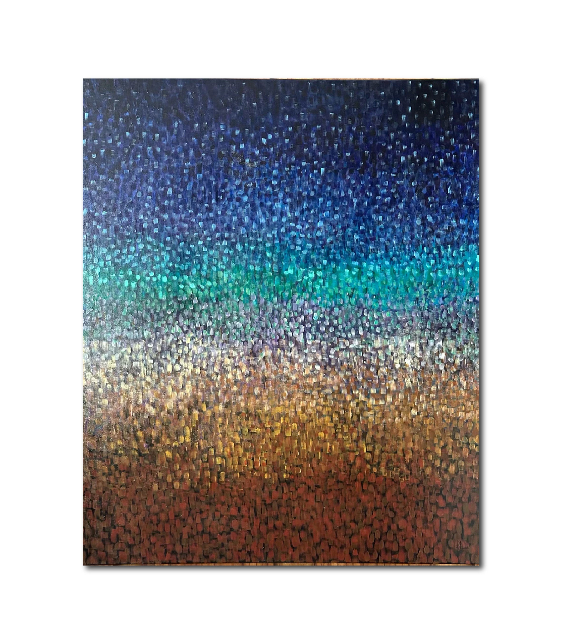 Abstract Acrylic 'RAIN' - Acrylic on canvas Paola Asensio
