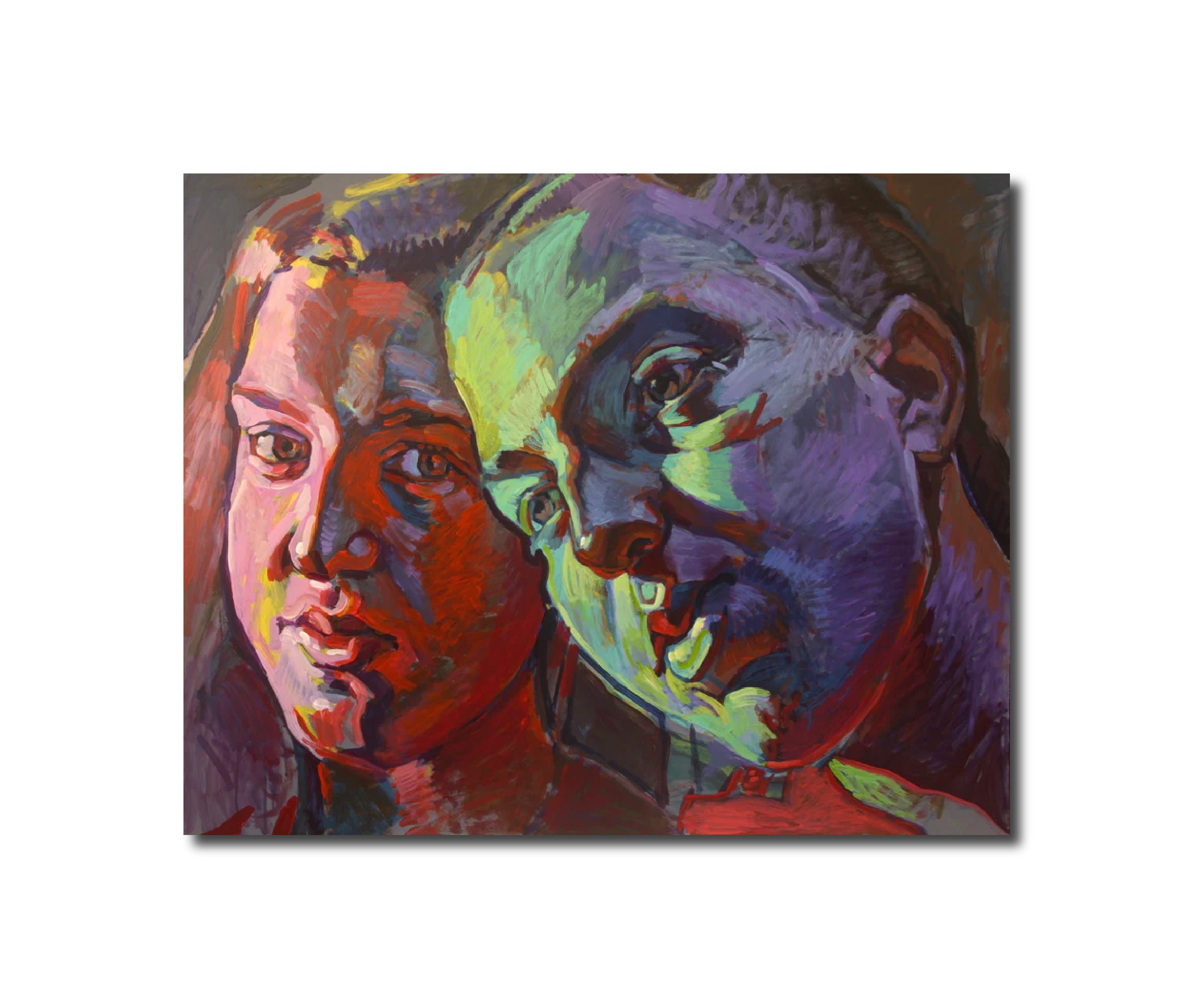 Acrylic 'TWIN SISTERS' - Acrylic Piotr Antonow
