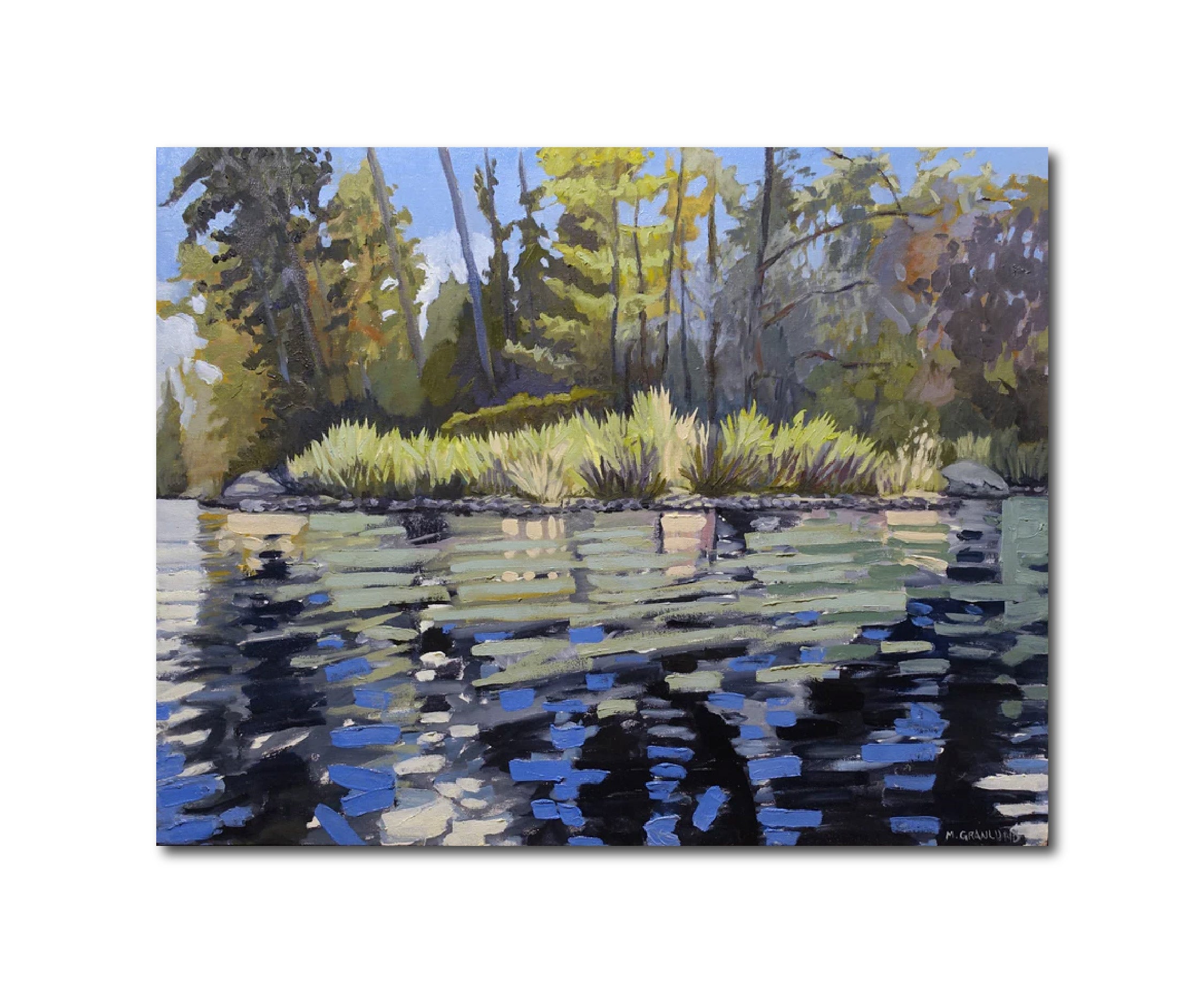 Landscape Oil Paint 'REFLECTIONS IV' - Oil Paint on Canvas Mark Granlund