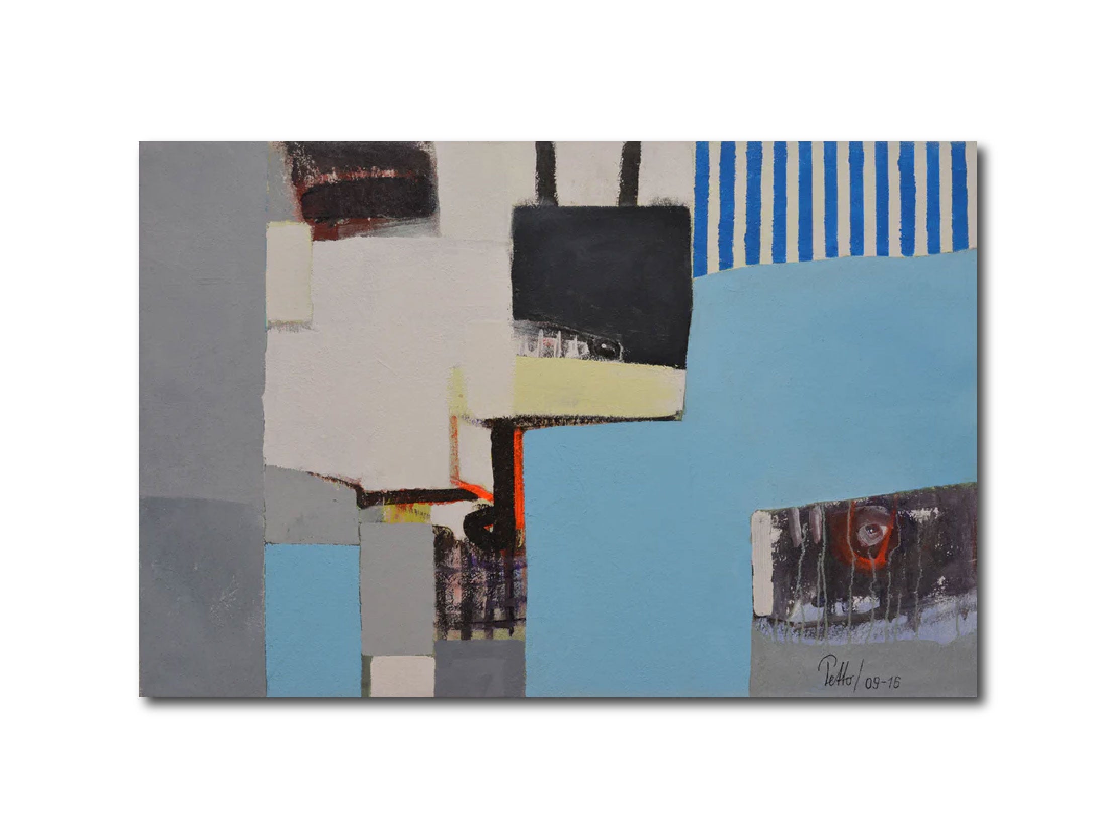 Abstract Acrylic Pop Art 'THE MESS' - Acrylic on Fleece Franz Petto