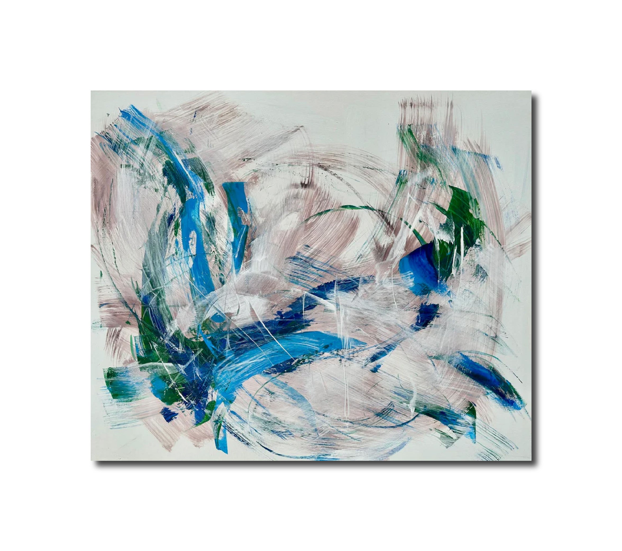 Abstract Painting 'SOMETHING IN THE AIR BETWEEN US' - Acrylics on Canvas Michelle Hold