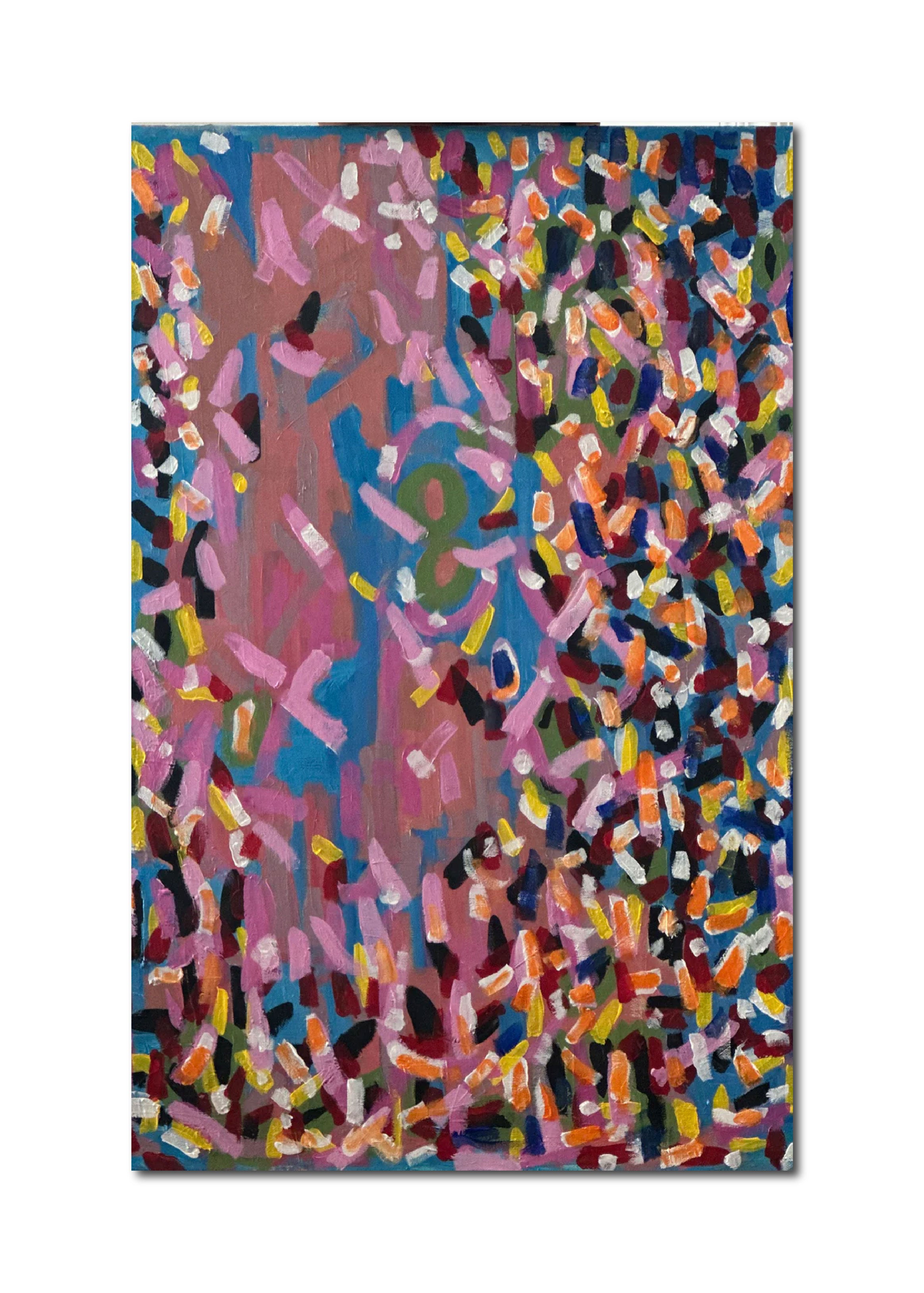 Acrylic 'OPTIMISM' - Acrylic on canvas (Cradle 1 3/4”) Carol Siskind