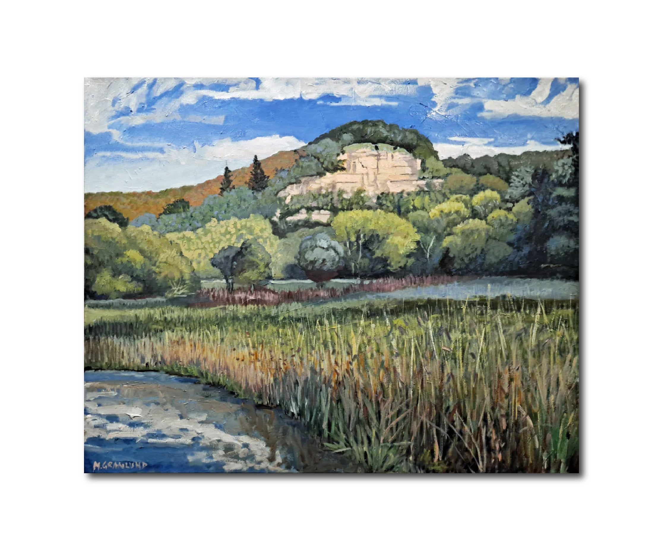 Landscape Oil Paint 'BLUFF III' - Oil Paint on Canvas Mark Granlund