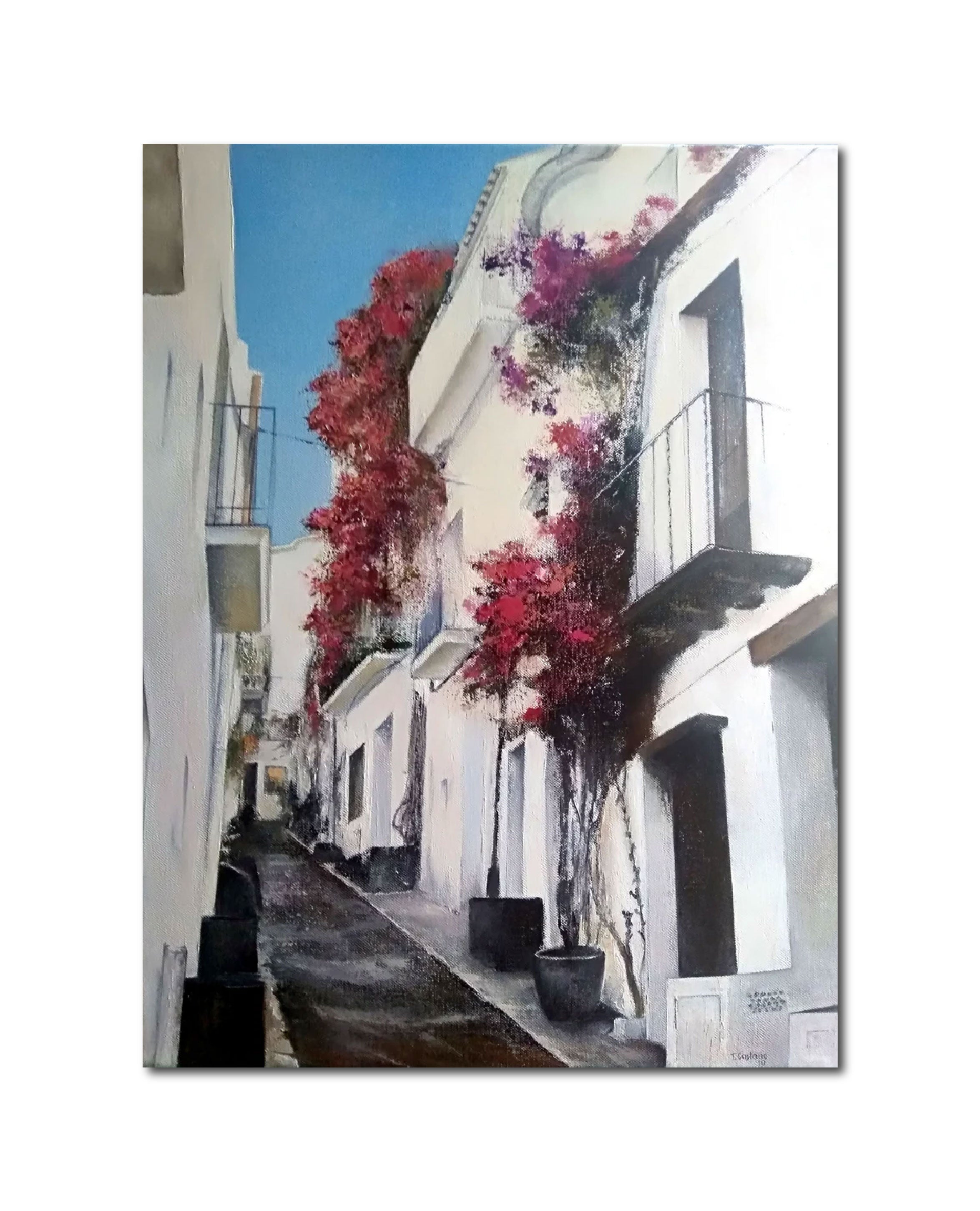 Figurative Oil Painting 'CADAQUÉS- SPAIN' Tomas Castano
