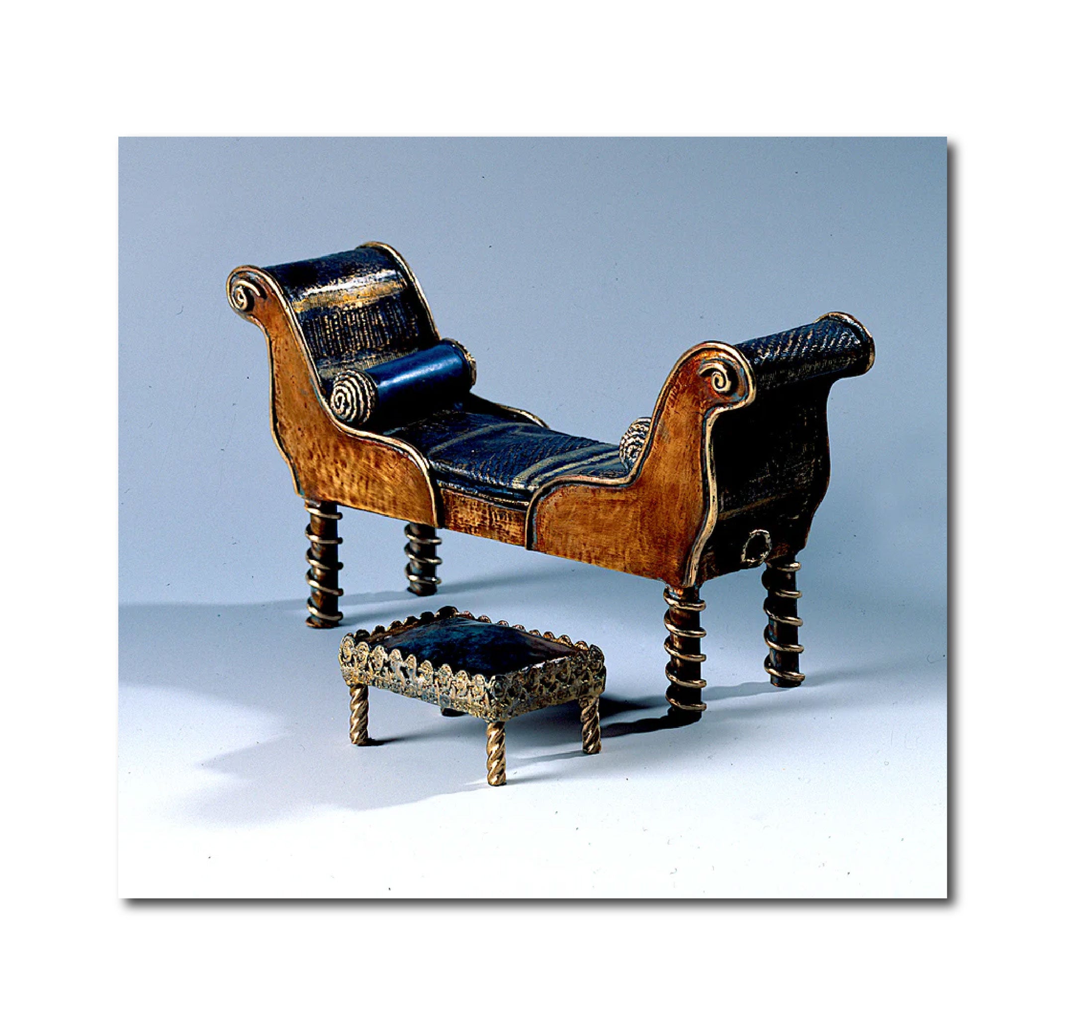 Bronze 'DAY BED - HOMAGE TO MADAME RECAMIER' Leah Poller