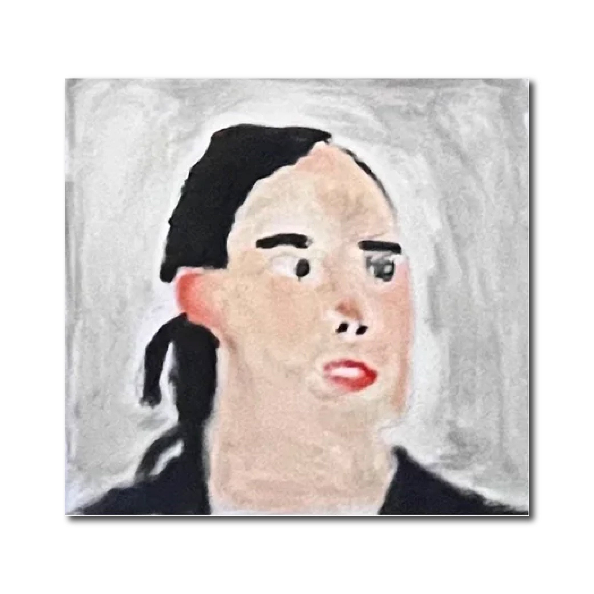 Acrylic Painting wood 'UNTITLED' - Acrylic on Panel Irfan Ajvazi