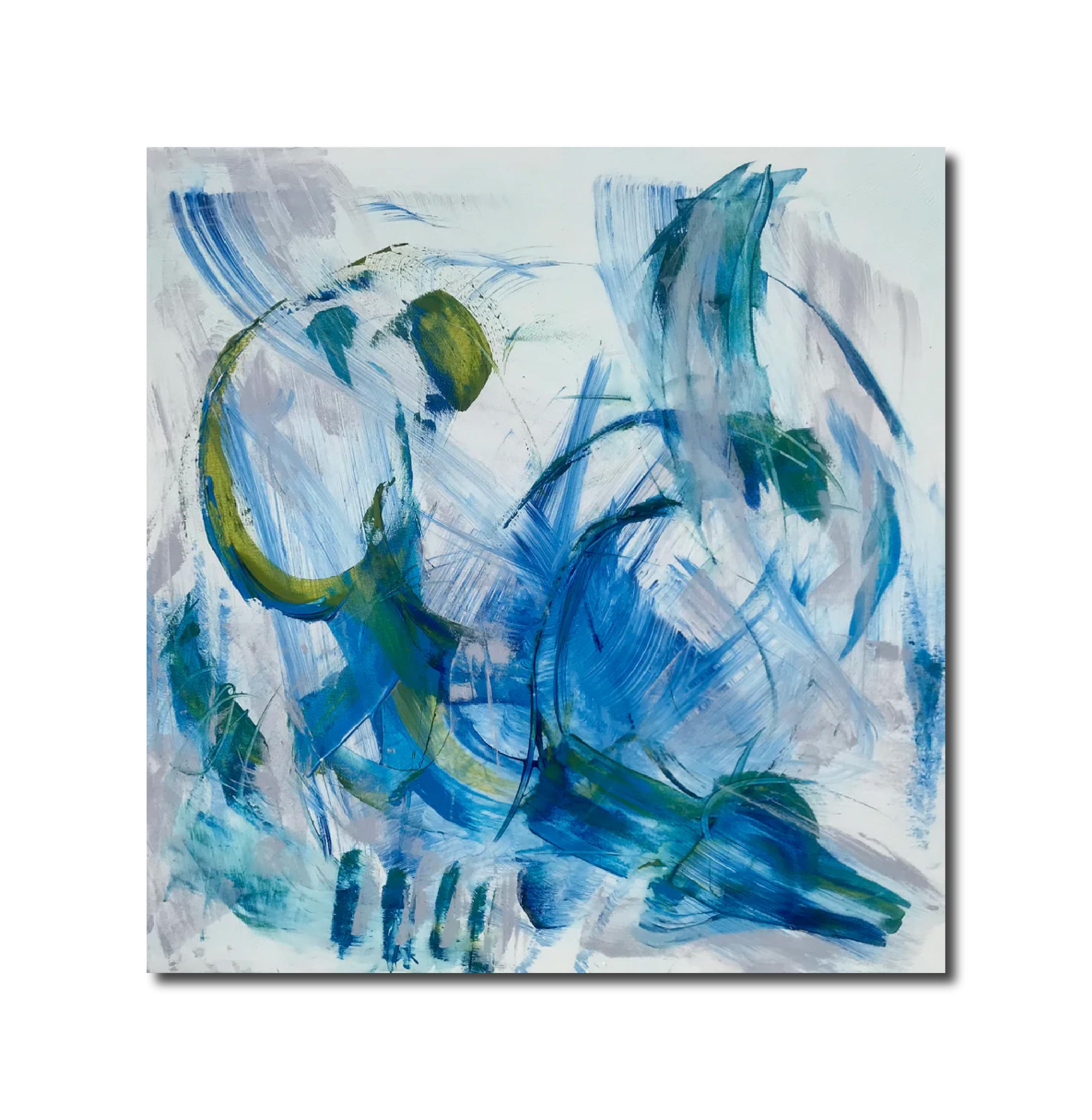 Abstract Painting 'NOTHING EVER STAYS THE SAME' - Acrylics, Pigments on Canvas Michelle Hold