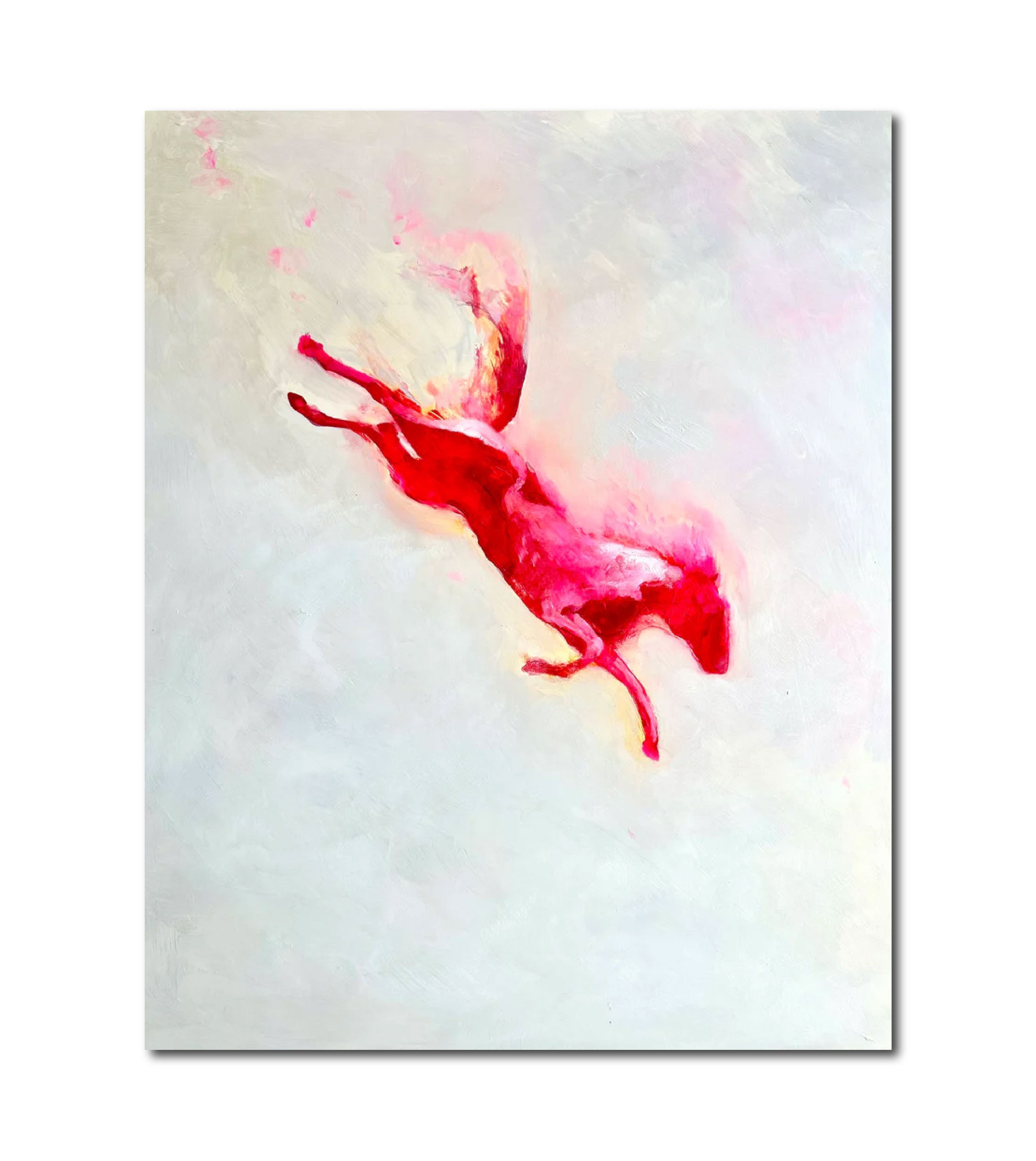 Figurative Oil Painting 'INSTRUCTIONS FOR DANCING' - Oil and Encaustic Michael Prettyman