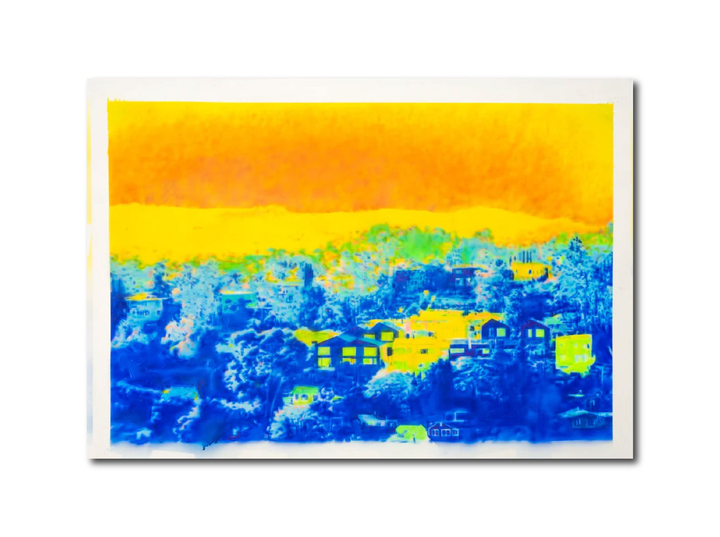 Abstract Contemporary Digital Figurative Psychedelic Surrealism 'RANDOM SHELL INVESTMENT NEIGHBORHOOD' Michael Shaw