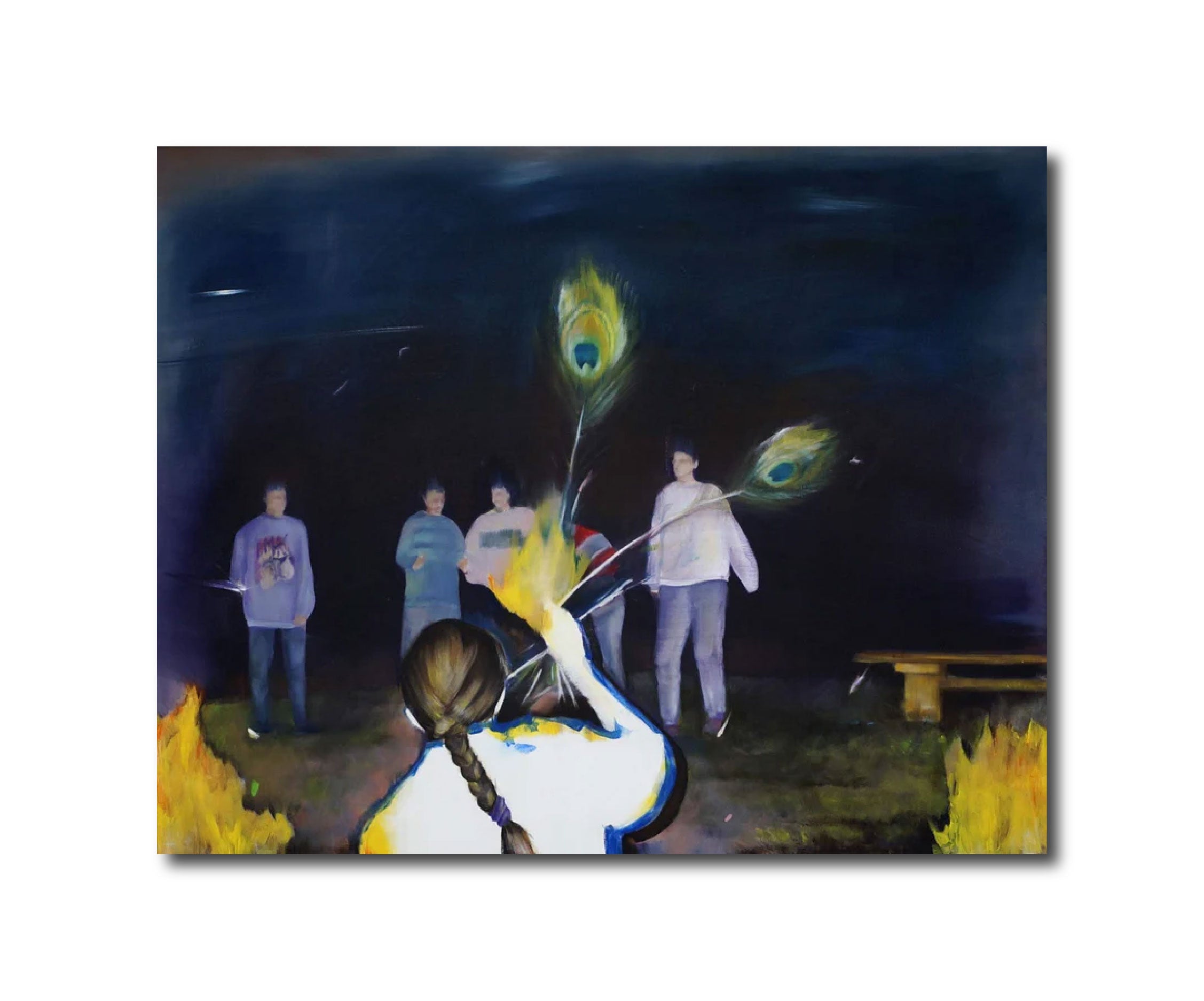 Painting 'COURTS' - Oil on Canvas Karolina Zglobicka