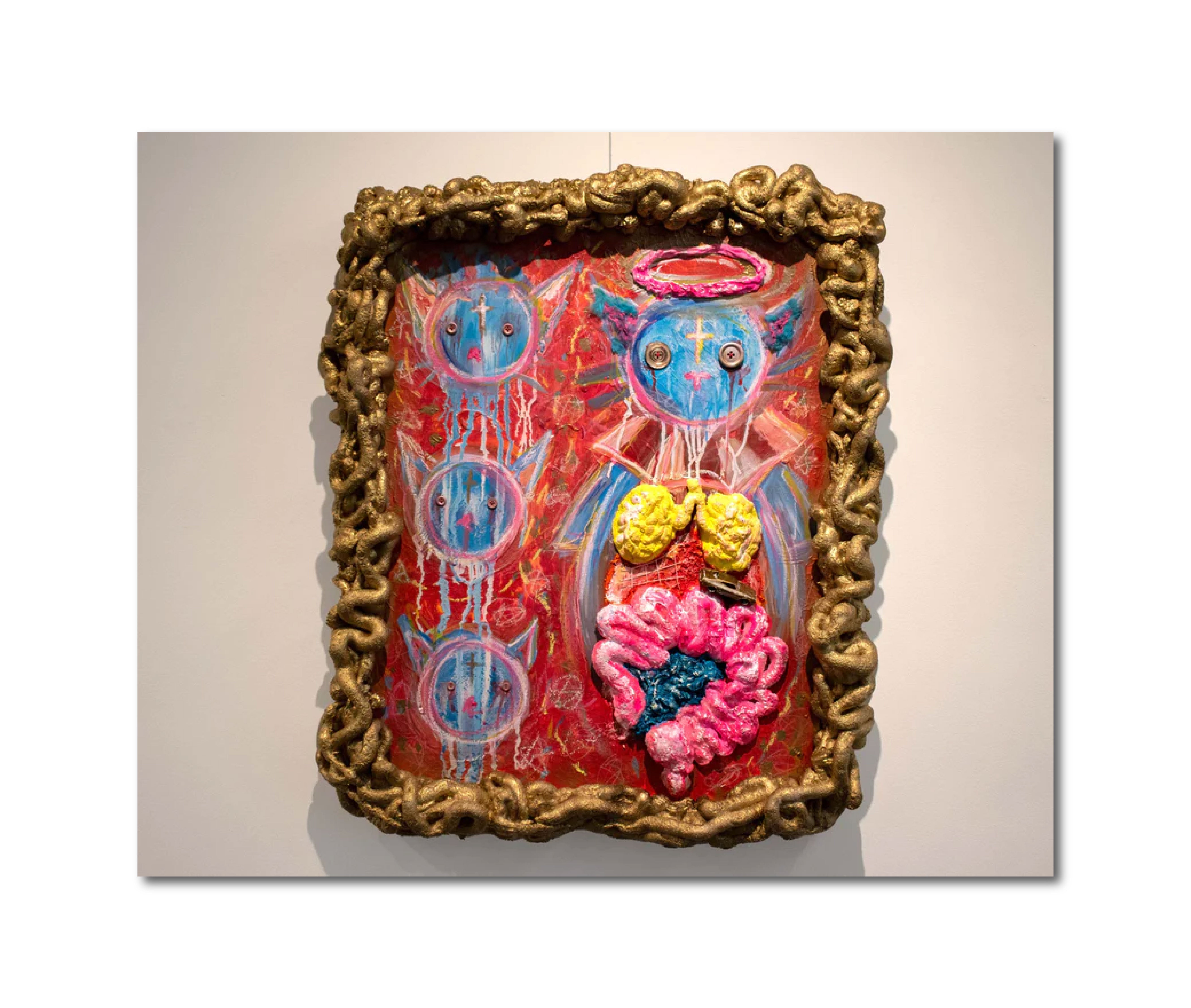 Mixed Media 'YOU CAN NEVER DIE IN HEAVEN' - Mixed Media Painting Joseph Smolin