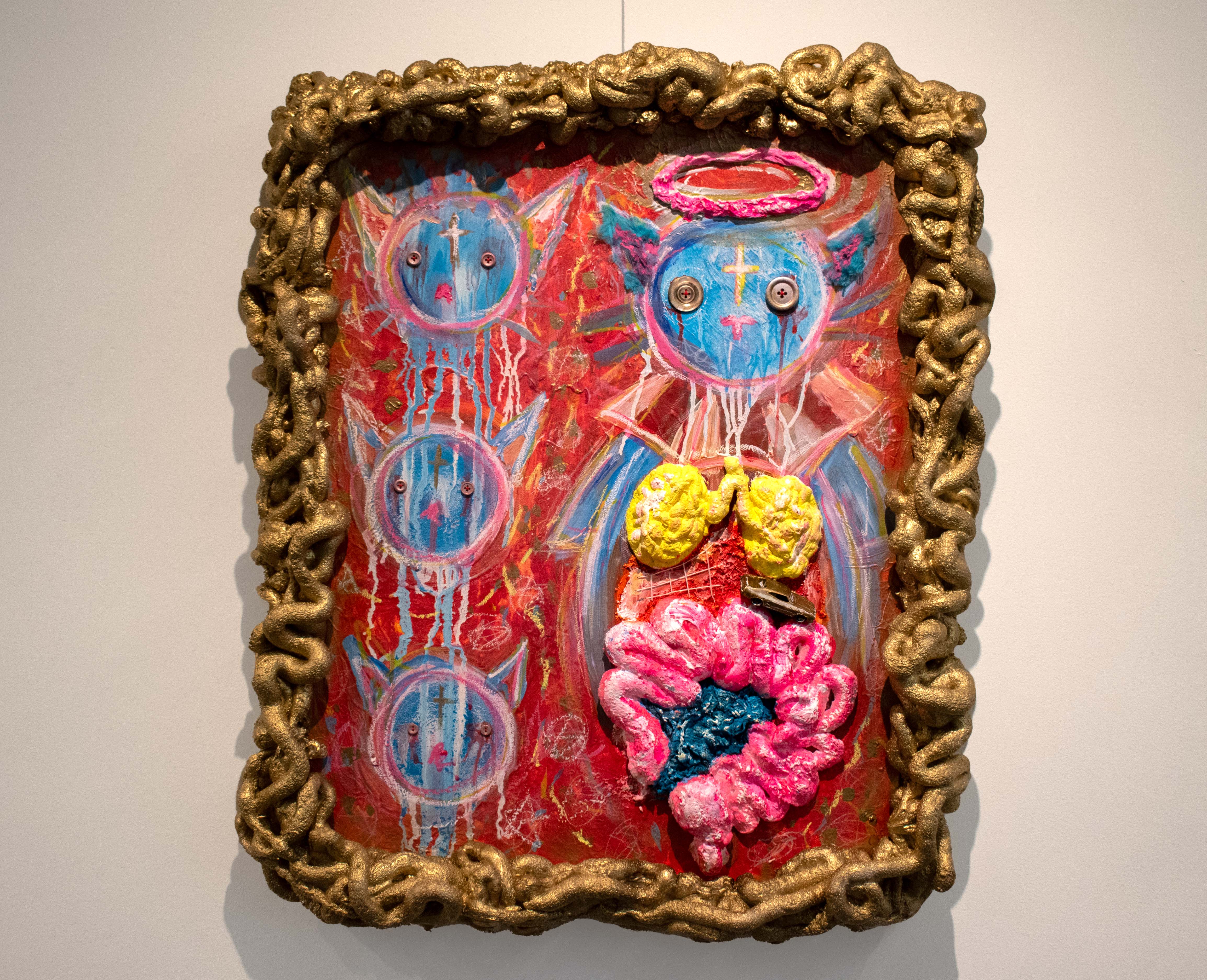 Mixed Media 'YOU CAN NEVER DIE IN HEAVEN' - Mixed Media Painting Joseph Smolin