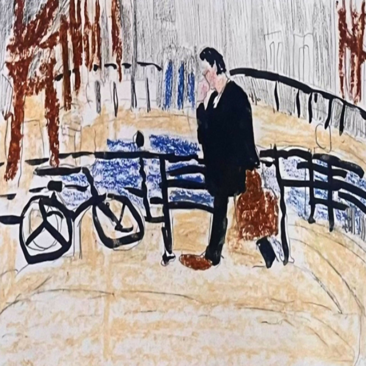 Acrylic Pop Art Copy of The Bridge Irfan Ajvazi