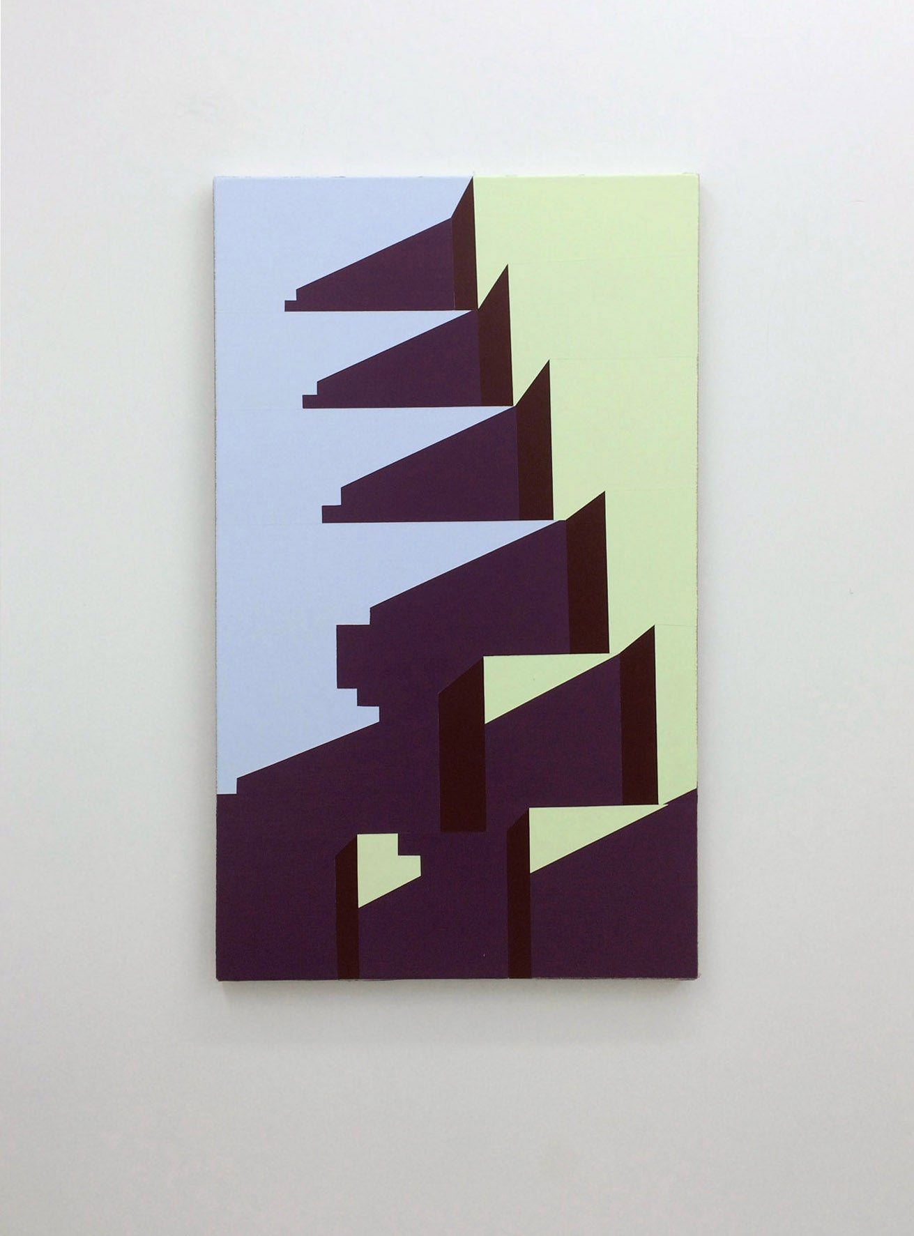 Abstract Acrylic Painting 'ZIGGURAT II' - Acrylic on Linen Katherine Lubar