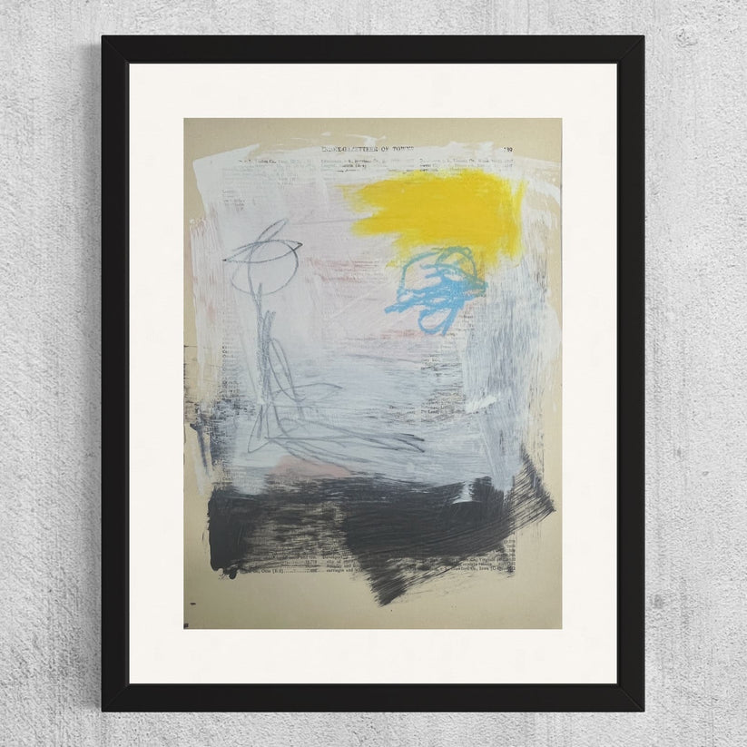 Abstract Mixed Media Painting 'WANDERLUST SERIES #17' - Original Mixed Media Abstract Art Painting Sam Lewis