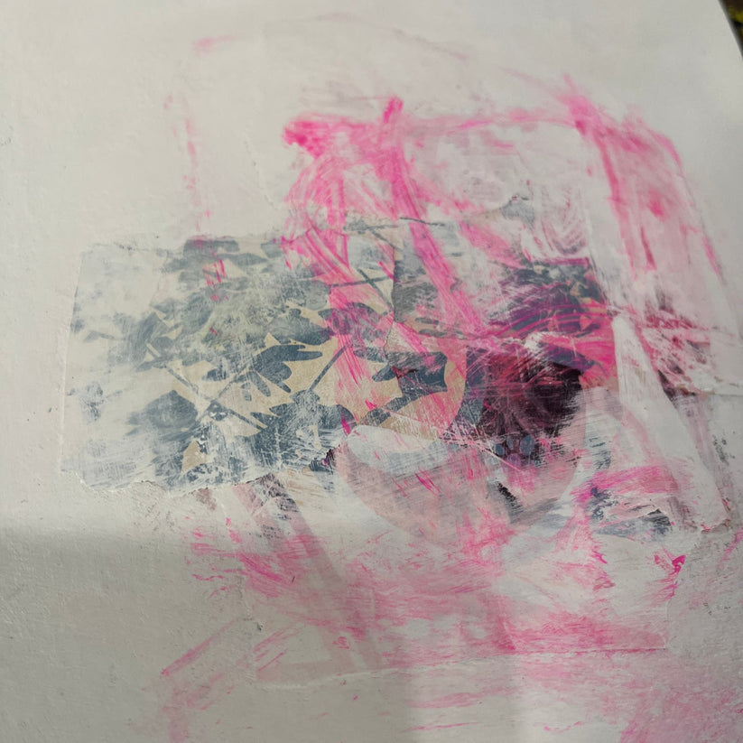 Abstract Mixed Media Painting 'ZEALOUS QUESTION' - Original Mixed Media Abstract Art Painting Sam Lewis