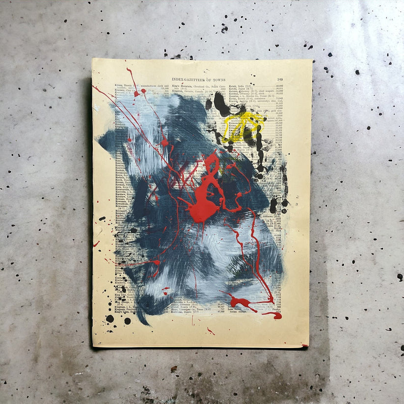 Abstract 'WANDERLUST SERIES #25' - Mixed Media Abstract Sam Lewis
