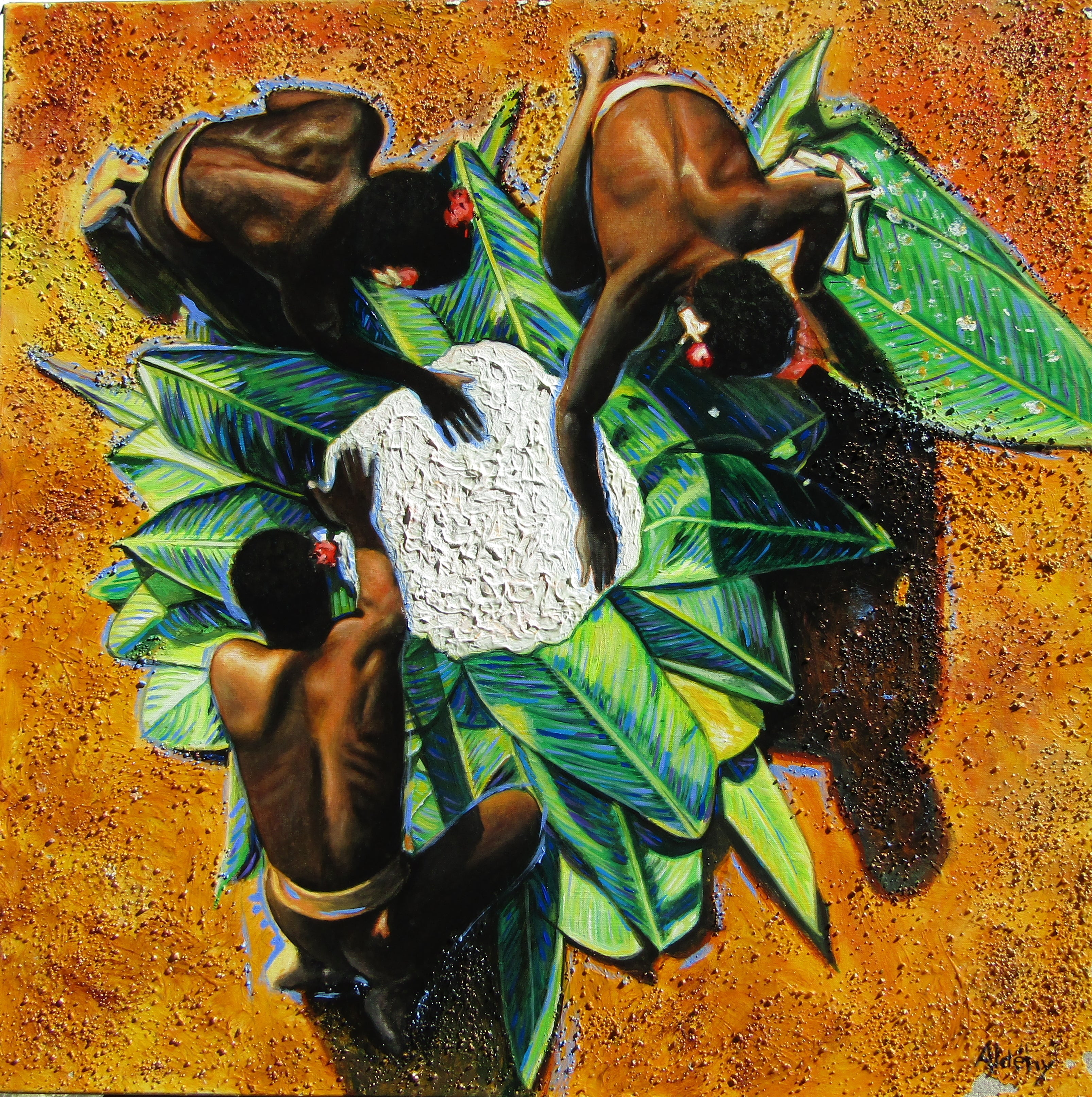 'LAP-LAP' - Acrylic on Canvas Aldéhy