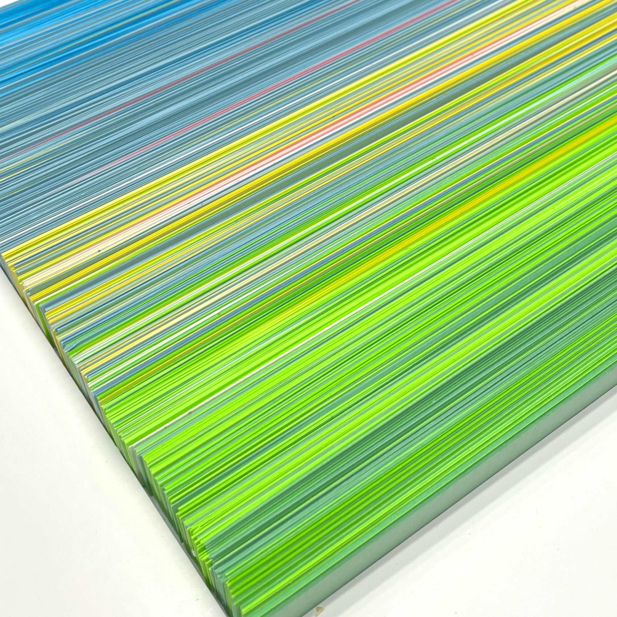 '... AND BREATH' - Hand-cut strips of card stock David Dunleavy