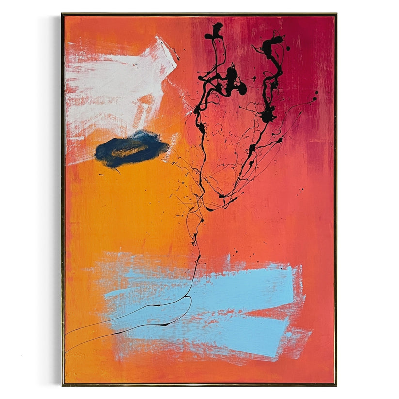 Abstract 'OVERLOOK' - Mixed Media Sam Lewis