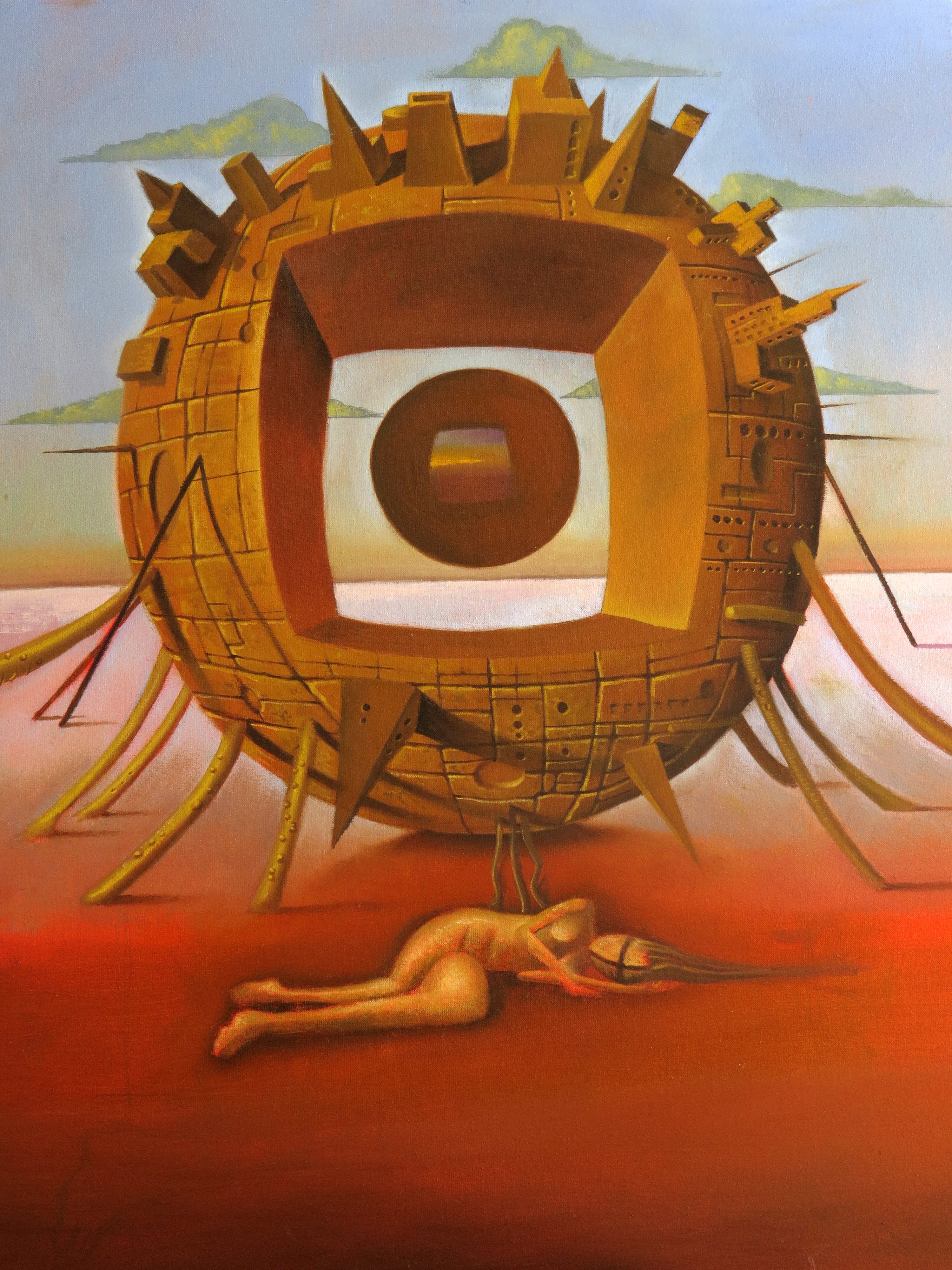 Painting Surrealism 'BATTERY OF DREAMS' Ruben Cukier