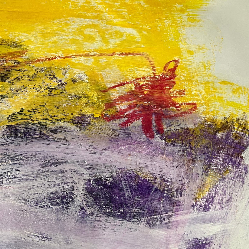 Abstract Mixed Media Painting 'PERPETUAL PURPOSE' - Mixed Media Abstract Art Painting Sam Lewis