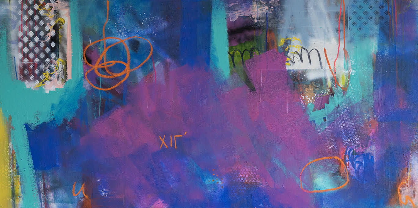Abstract Acrylic Contemporary Painting 'CAPITULATION' - Mixed Media on Canvas Eddie McClure