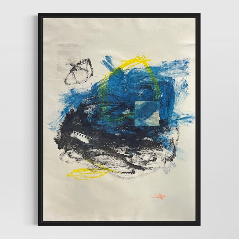 Abstract Mixed Media Painting 'PROVISION' - Original Mixed Media Abstract Art Painting Sam Lewis