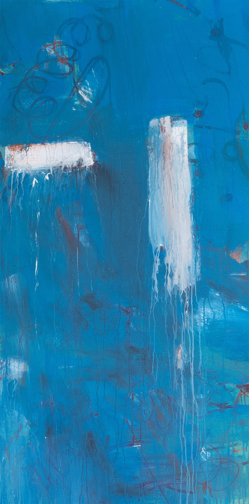 Abstract Acrylic Contemporary Painting 'CELLMATES' - Mixed Media on Canvas Eddie McClure