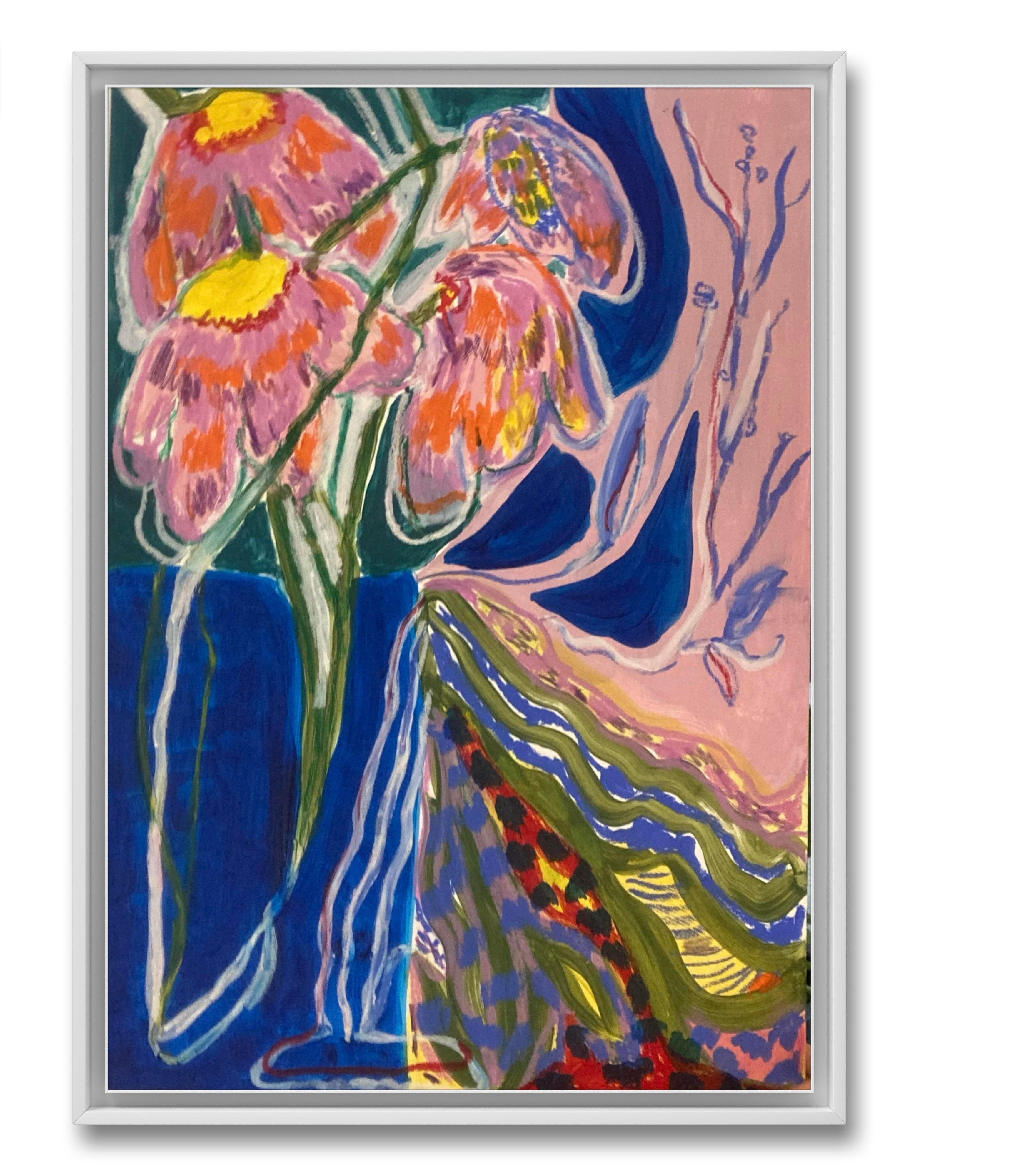Mixed Media 'COSMOS'- Zephyr Board, Mixed Media Nina Fourton