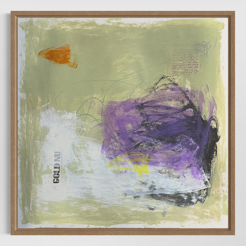 Abstract Mixed Media Painting 'DISPENSABLE HONEY' - Original Mixed Media Abstract Art Painting Sam Lewis