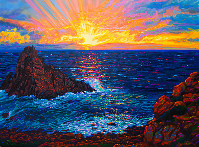 Art Contemporary Landscape Oil Prints Seascape Sunset Poetry, Australia, Oceania Alex Landon Richardson