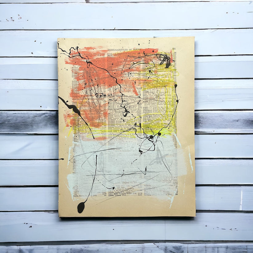 Abstract 'WANDERLUST SERIES #24' - Mixed Media Abstract Sam Lewis