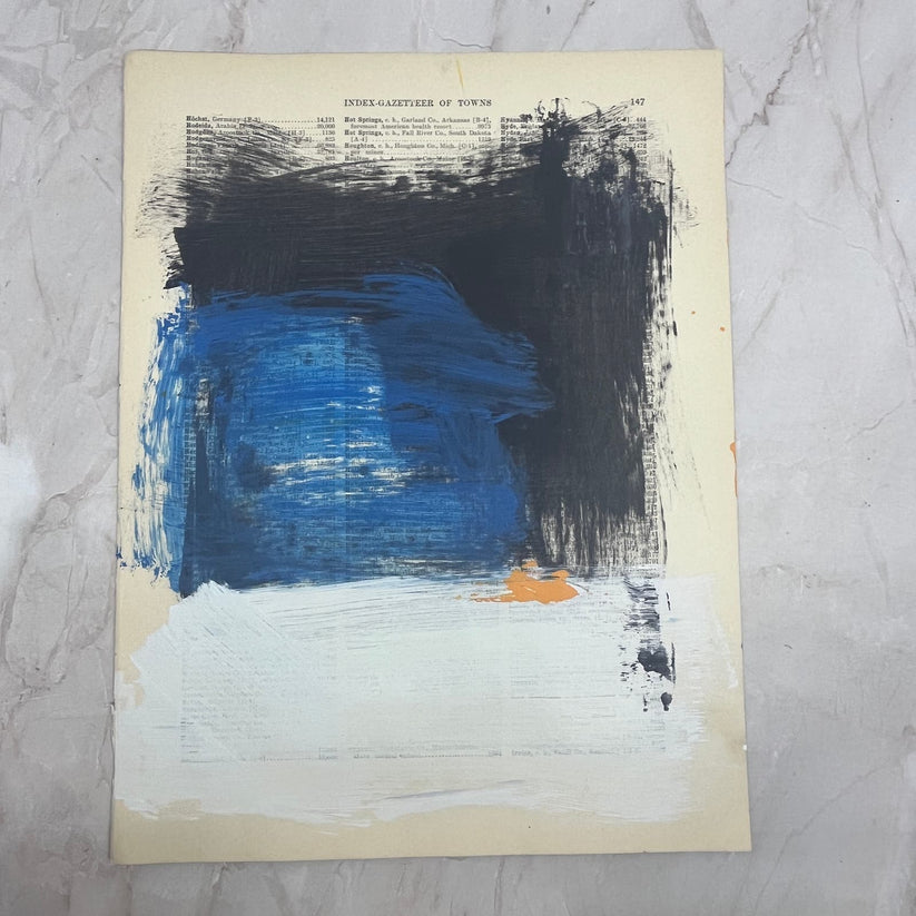 Abstract Mixed Media Painting 'WANDERLUST SERIES #15' - Original Mixed Media Abstract Art Painting Sam Lewis
