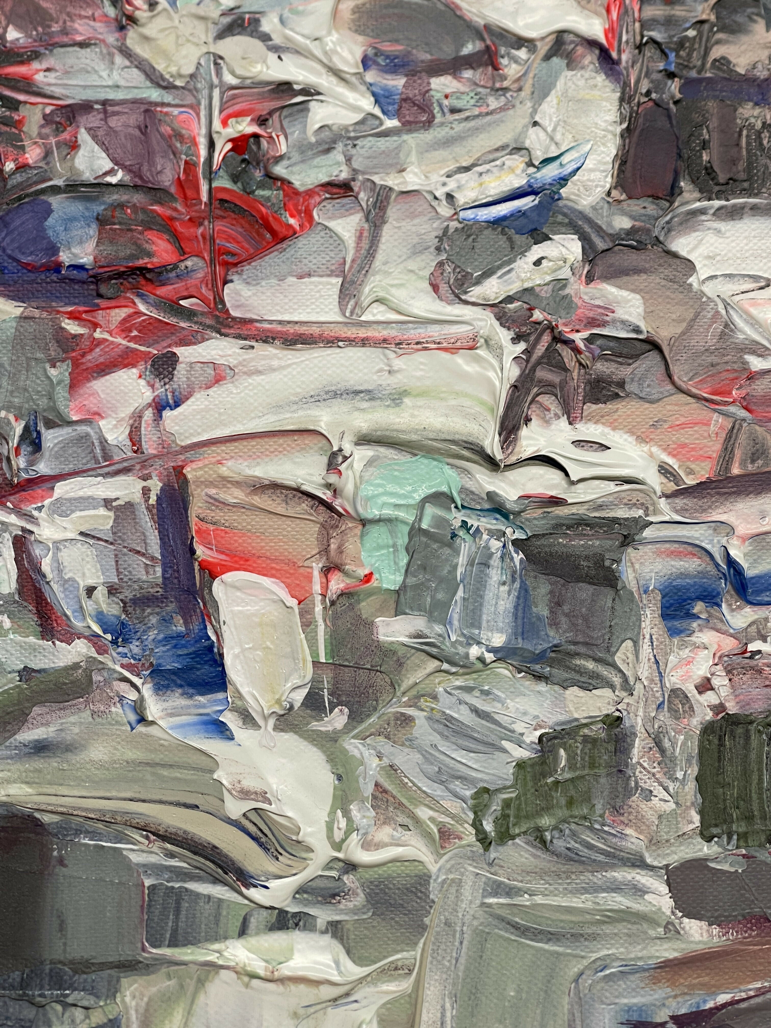 Abstract Acrylic Art Contemporary Expressionist Painting Visionary Continuum Series V TEJINDER KANDA