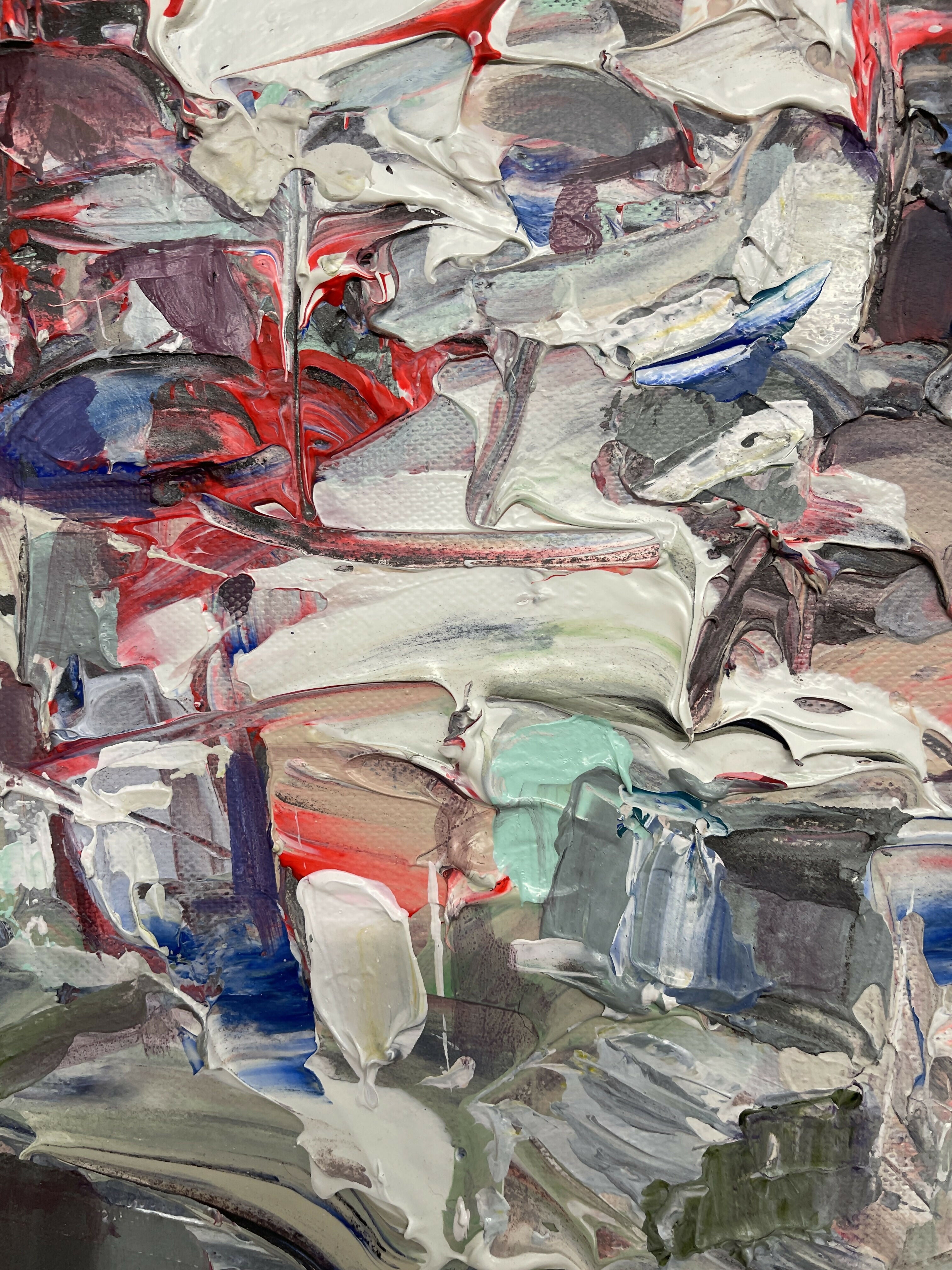 Abstract Acrylic Art Contemporary Expressionist Painting Visionary Continuum Series V TEJINDER KANDA