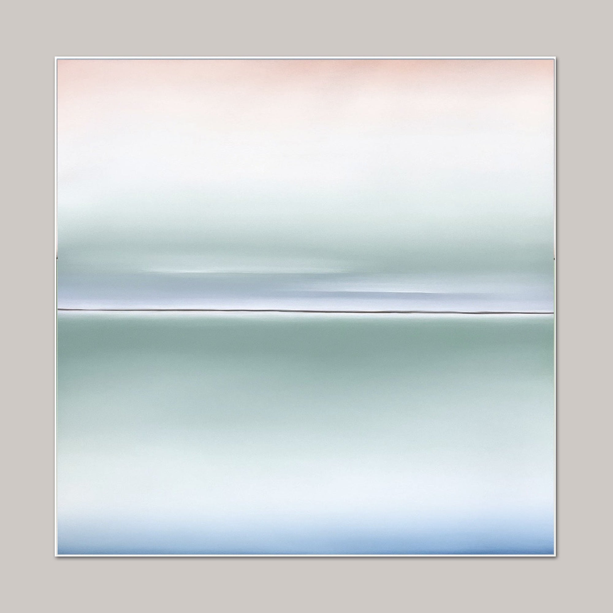 Horizon of Emotions, tender seascape painting Larissa Uvarova