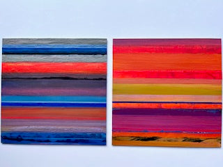 Abstract Acrylic Collage Contemporary Geometric Painting 'HAPTIC BARCODE 1/23' Susanne Meier zu Eissen-Rau