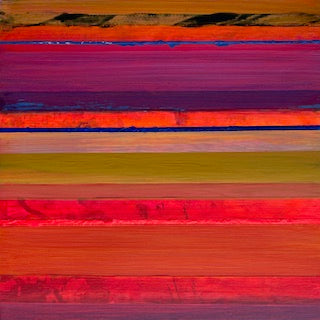 Abstract Acrylic Collage Contemporary Geometric Painting 'HAPTIC BARCODE 1/23' Susanne Meier zu Eissen-Rau