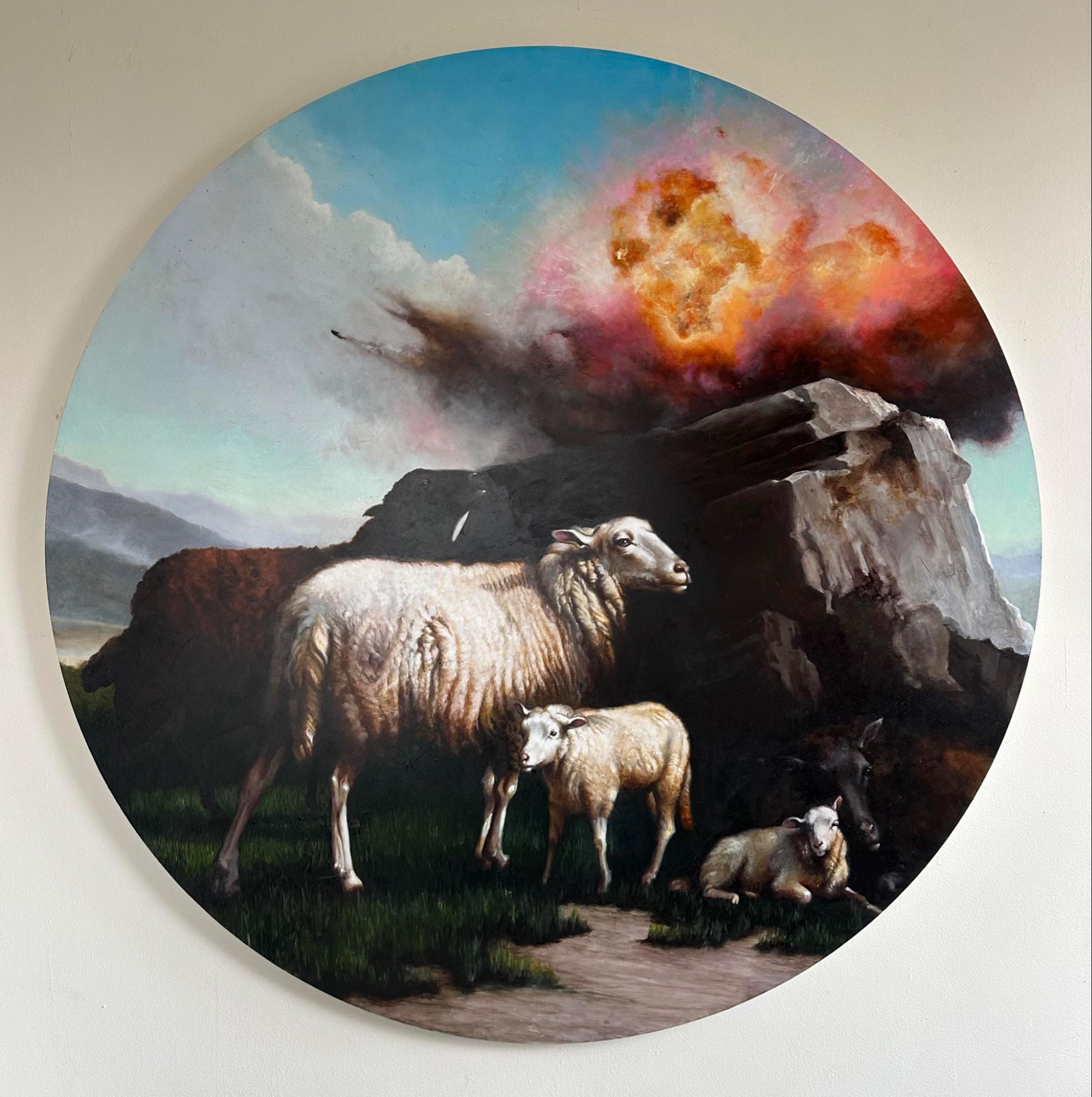 Landscape Oil Painting Visionary 'TURN IT UP' - Oil Michael Prettyman