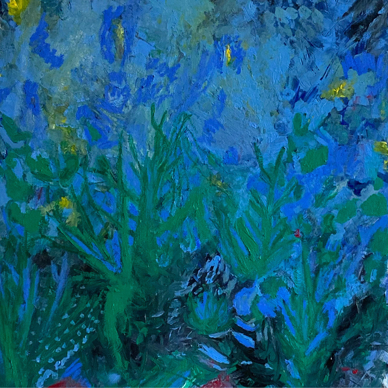 Oil Painting 'UMPREINTE DE NUIT' Nina Fourton