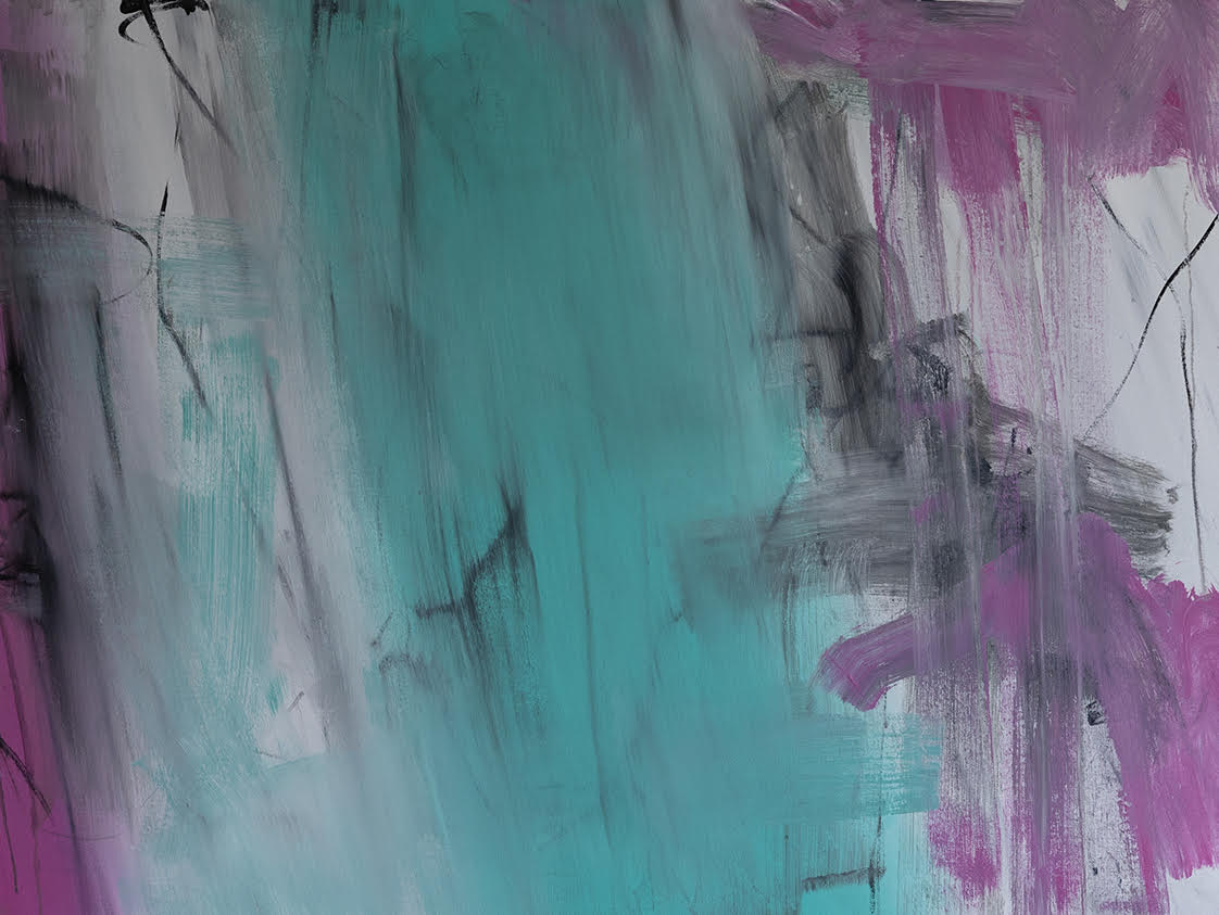 Abstract Acrylic Contemporary Painting 'INDIFFERENT DOORS' - Mixed Media on Canvas Eddie McClure