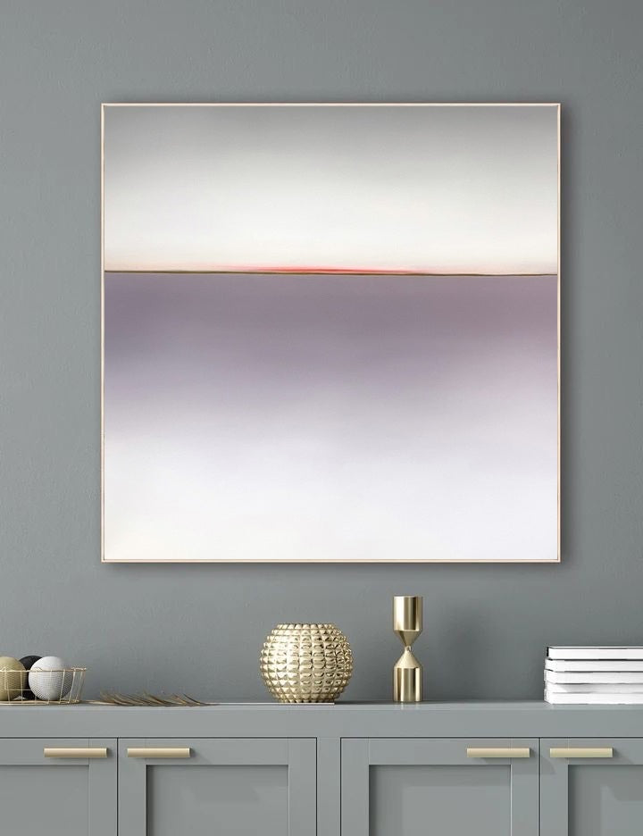 Horizon of Emotions, tender seascape painting Larissa Uvarova