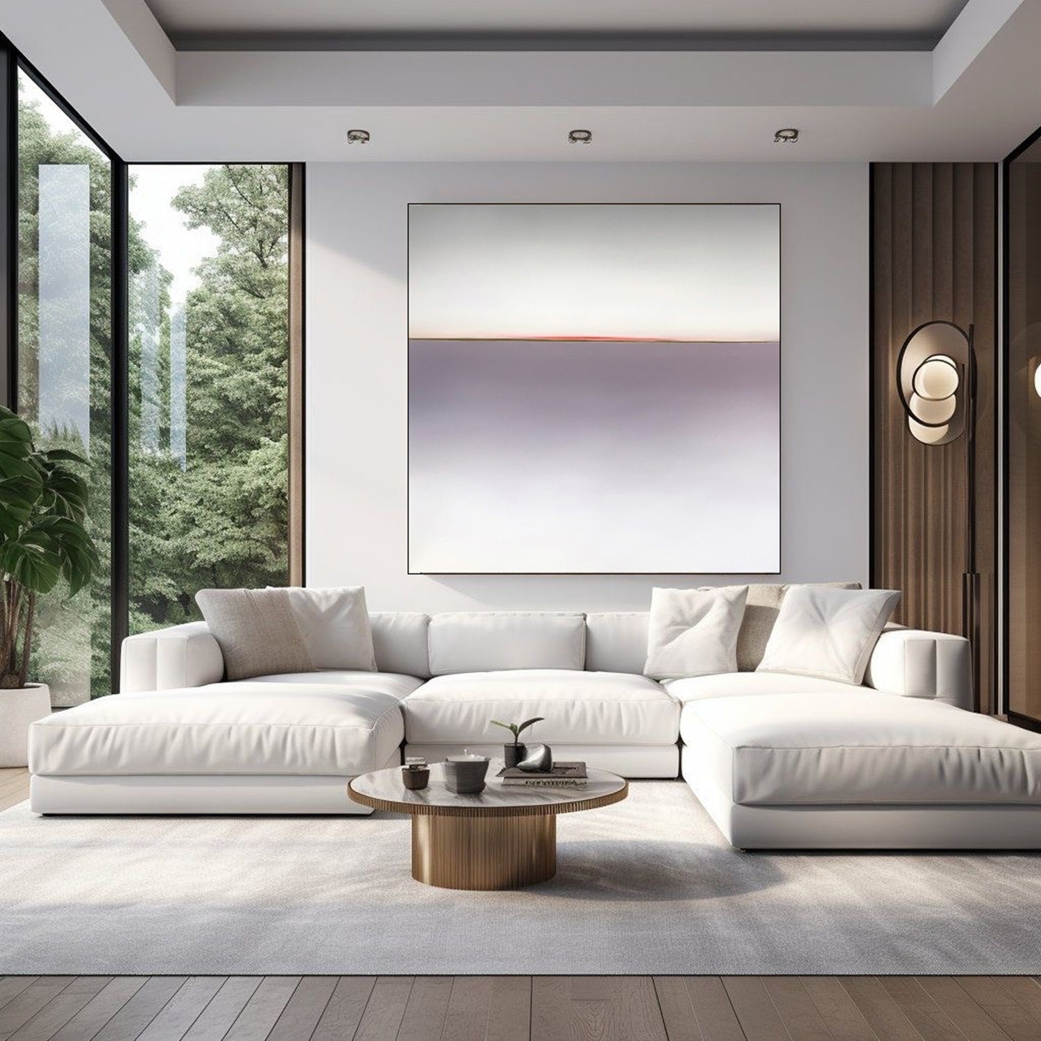 Horizon of Emotions, tender seascape painting Larissa Uvarova