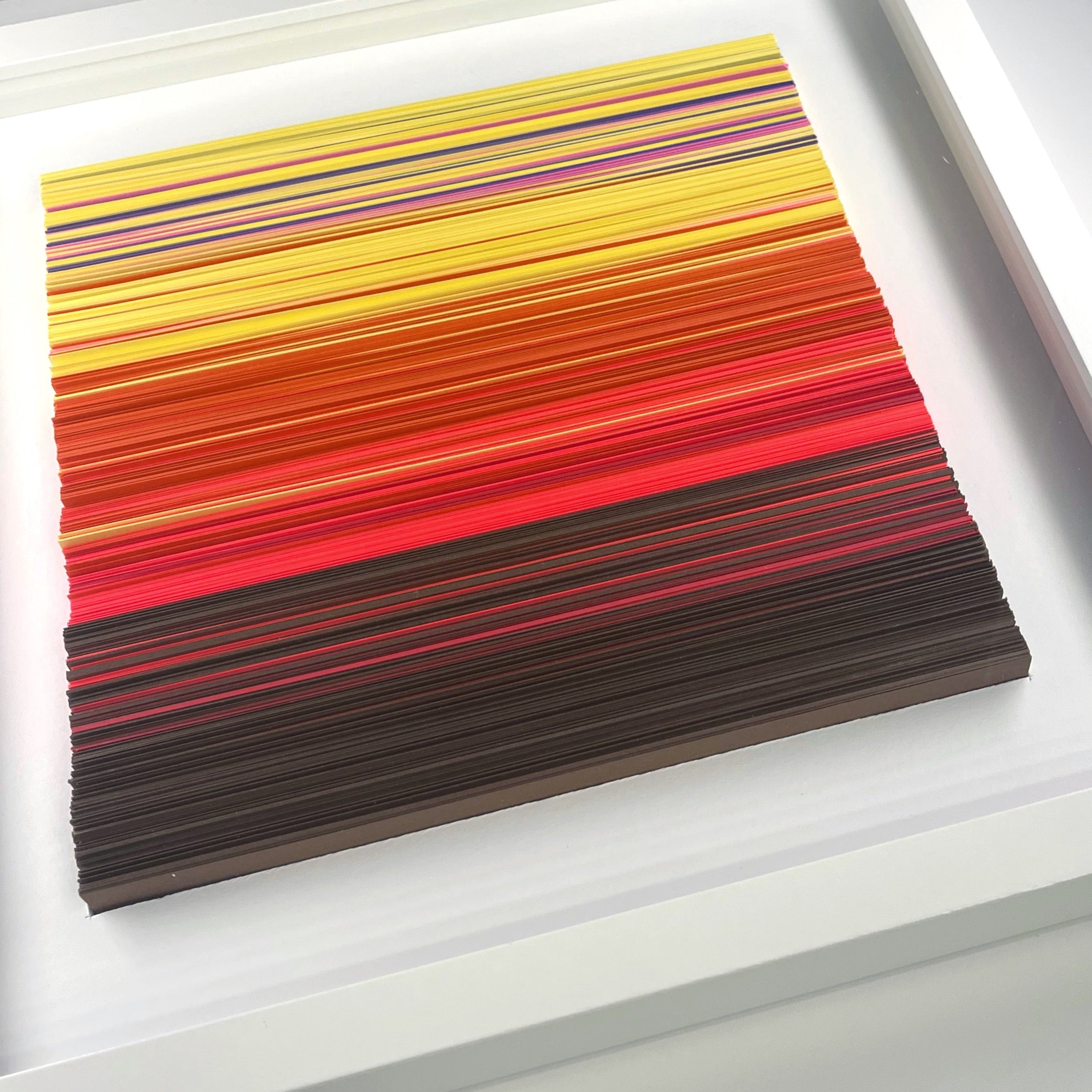 'PREPARING FOR SPRING' - Hand-Cut Strips of Card Stock David Dunleavy