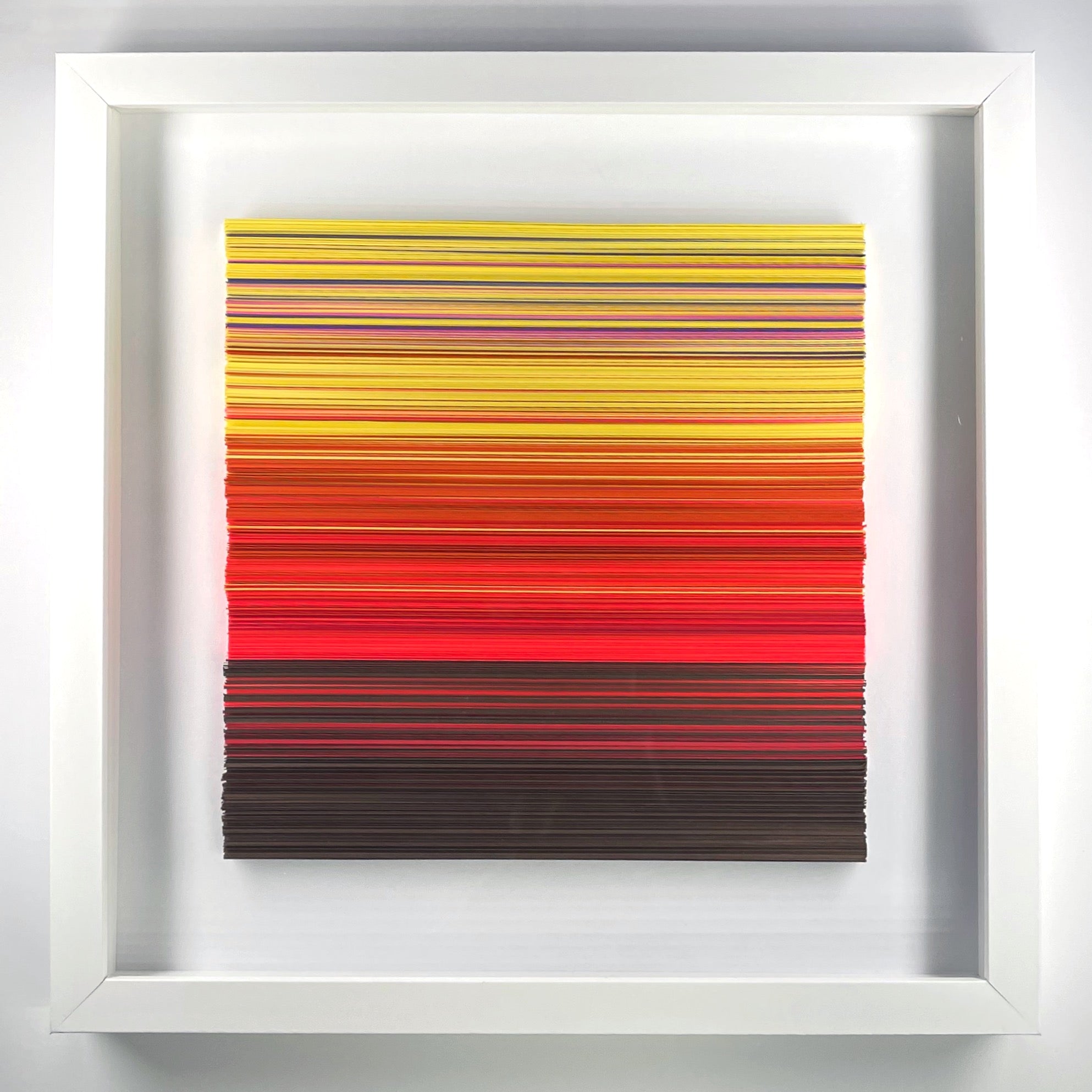 'PREPARING FOR SPRING' - Hand-Cut Strips of Card Stock David Dunleavy