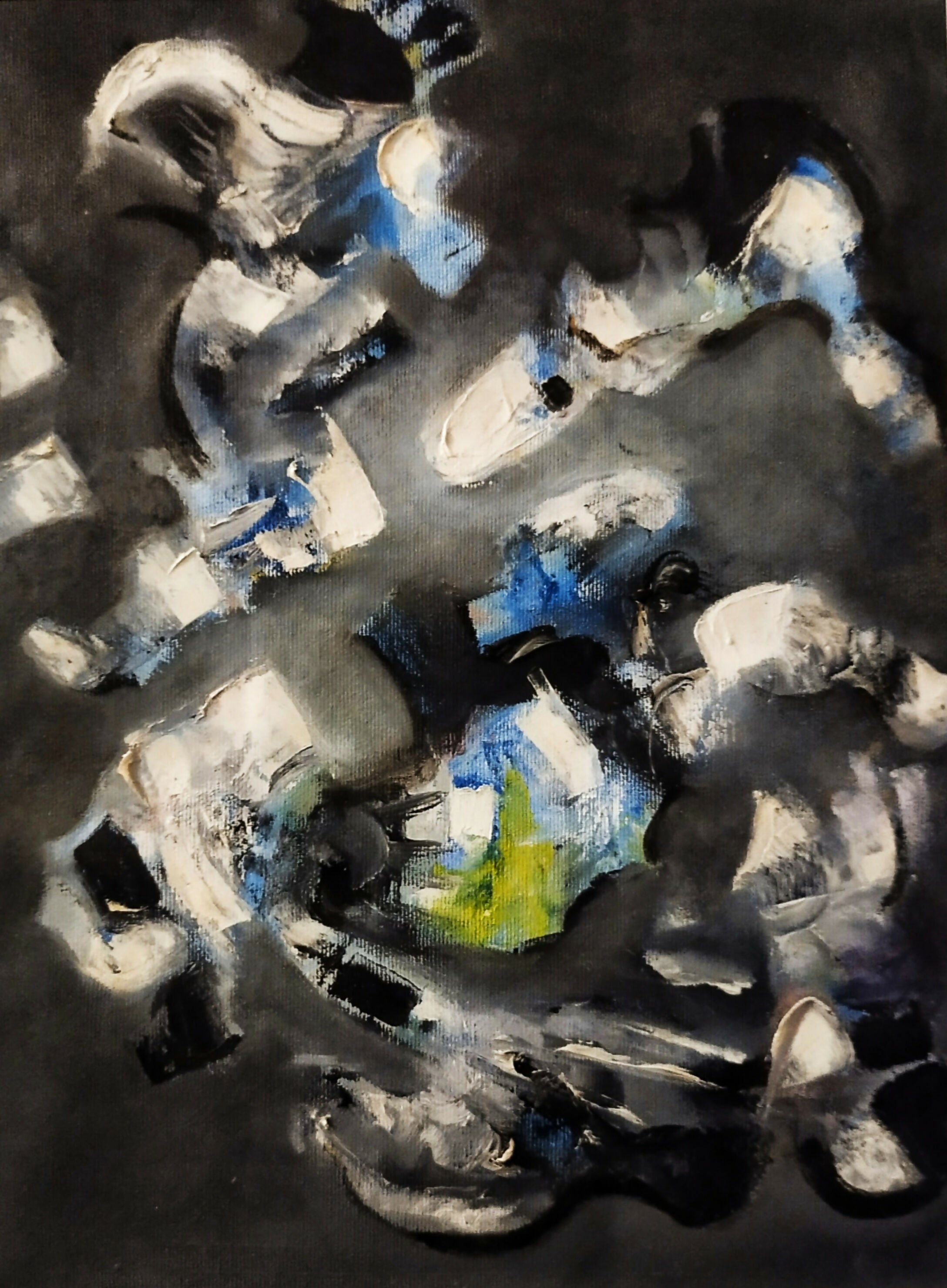 Art Contemporary Expressionist Oil Visionary Angel Gio Saint-Père