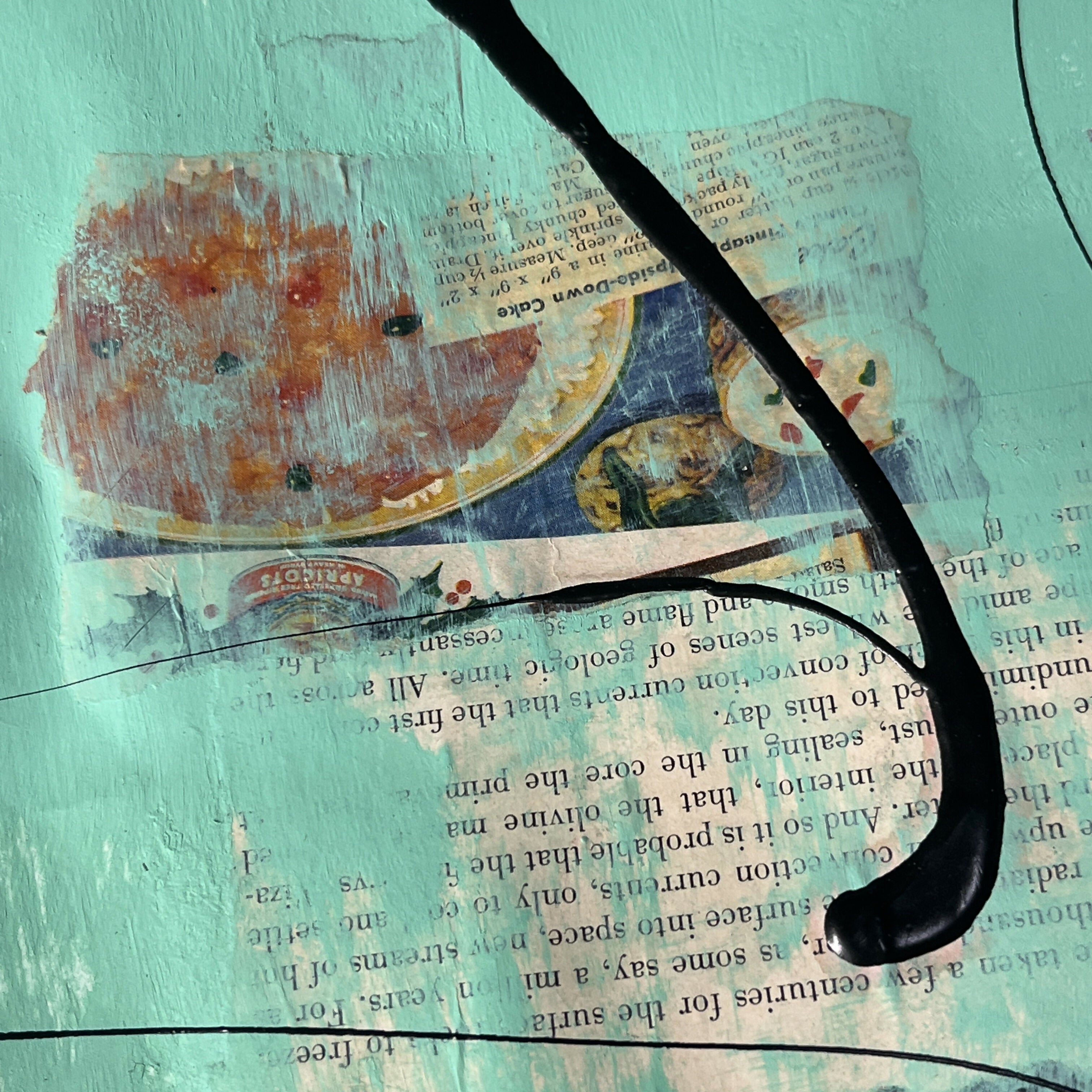 Abstract Collage Contemporary Mixed Media Painting Original Mixed Media Abstract Art Painting 18x24 “Dichotomy" Signed Sam Lewis