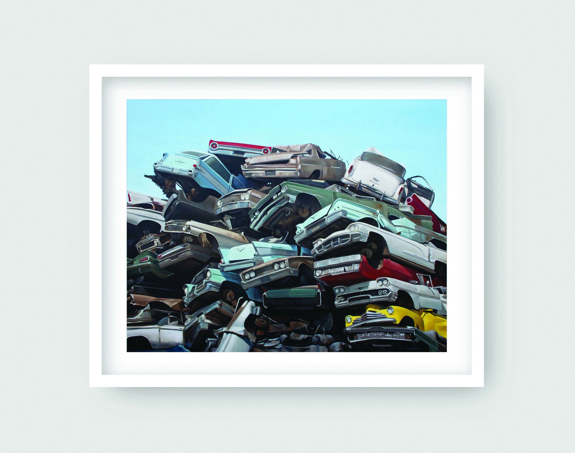 Acrylic Art Painting Used Cars Alex Devereux