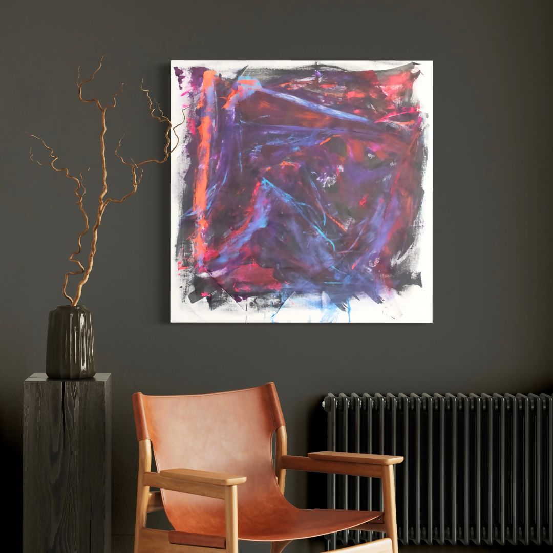 Abstract Acrylic Art Contemporary Figurative Painting So Pretend Jillian Zepeda